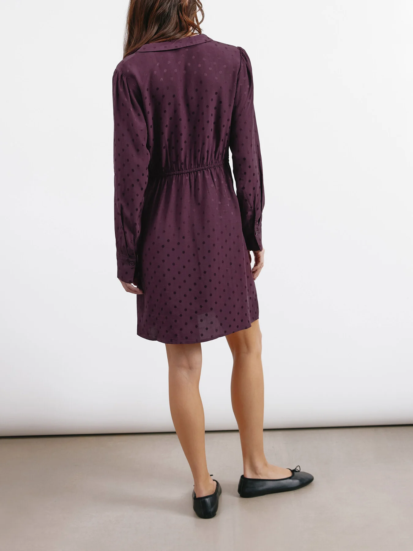 Jaquard Spot Bow Dress - Image 3