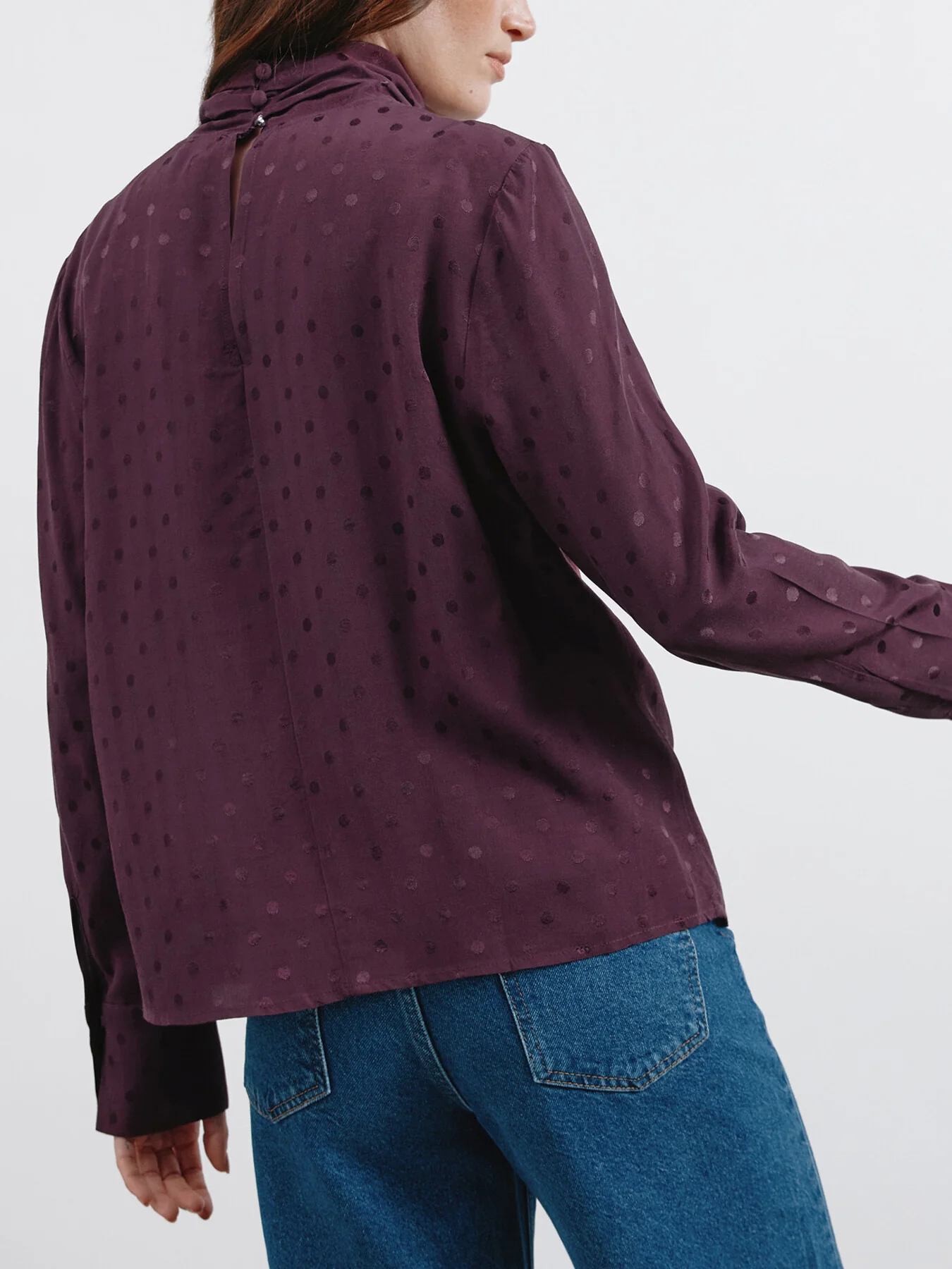Jaquard  Twist Neck Top - Image 3