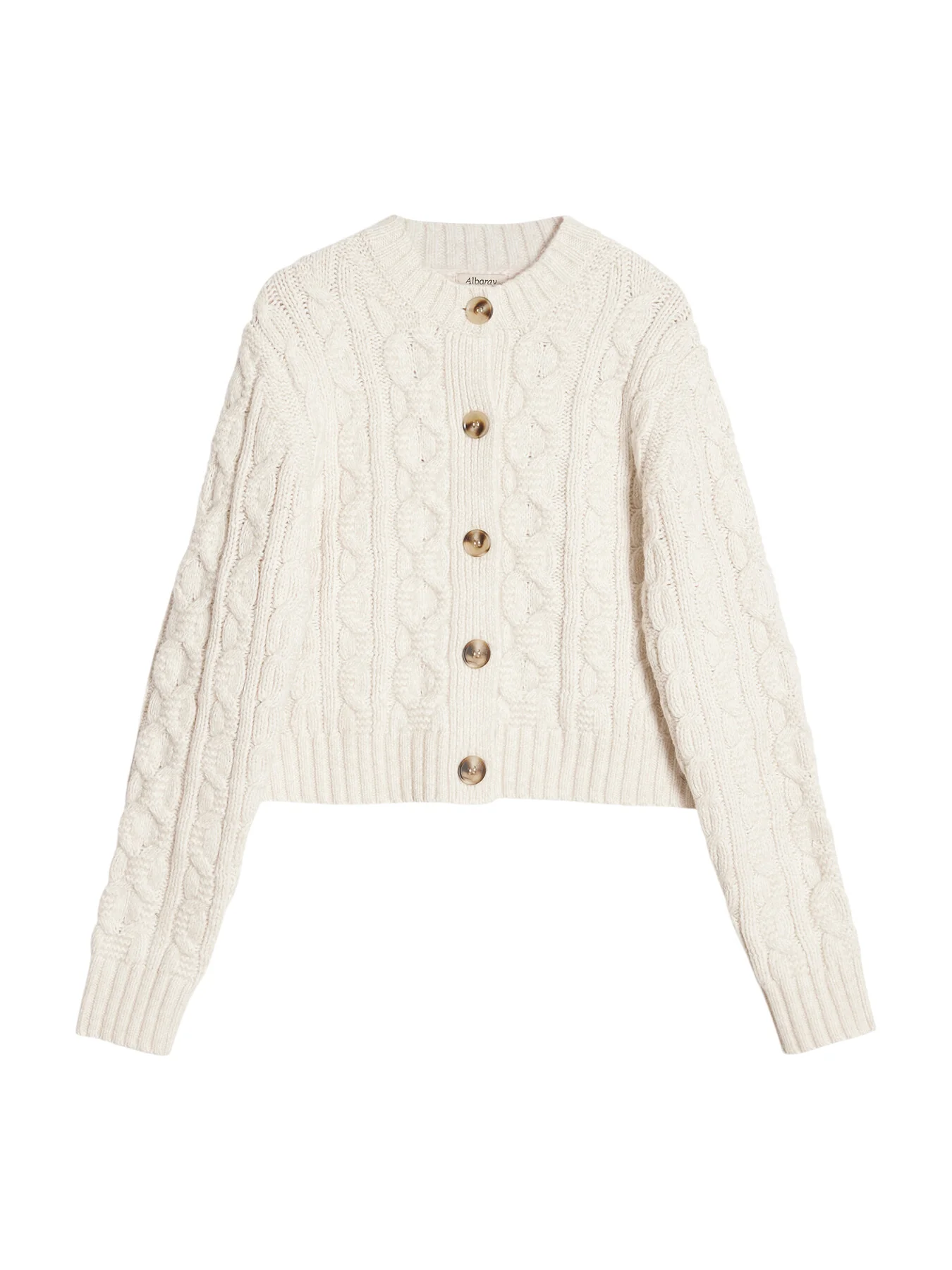 Cable Cardigan Cream
