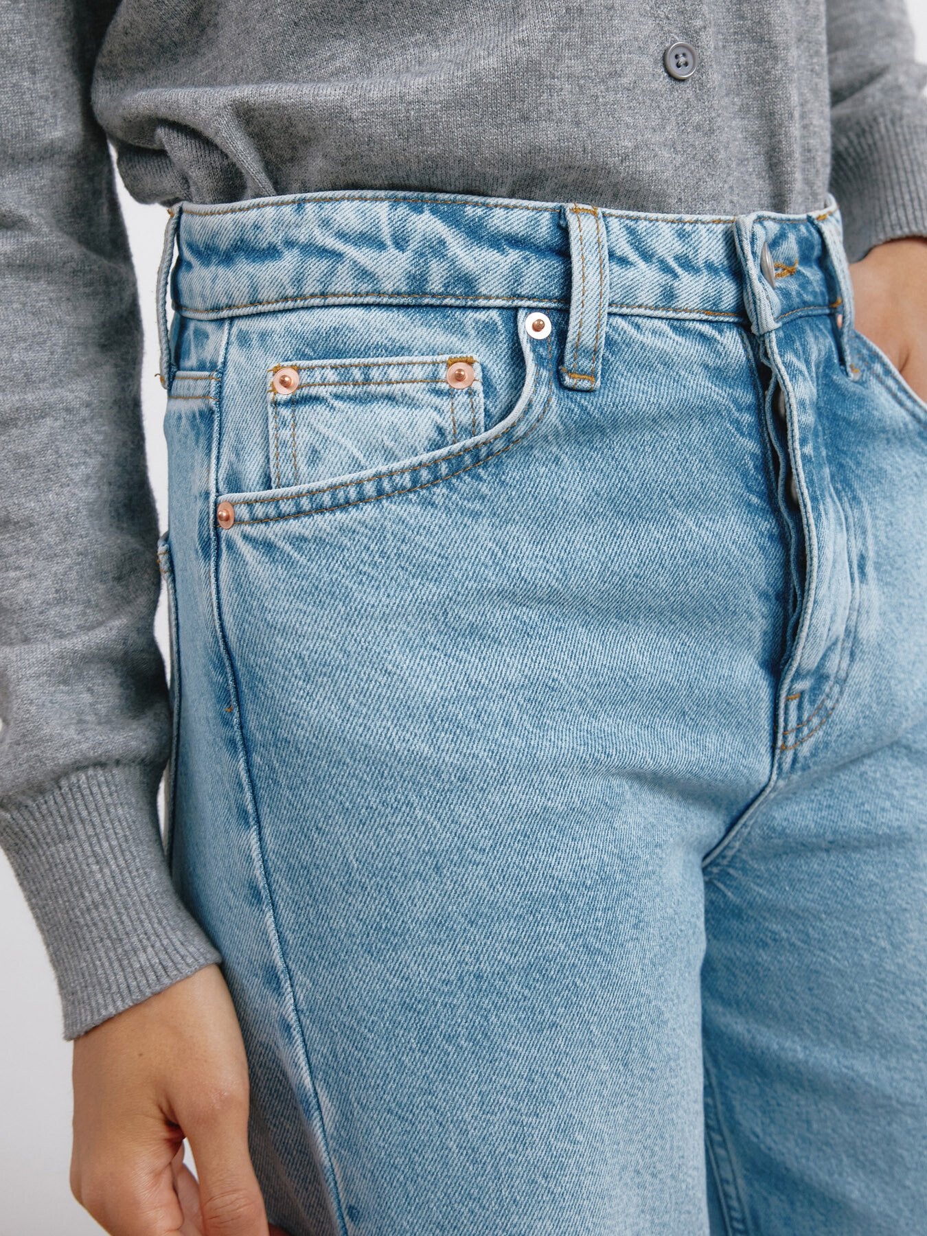 Full Length Wide Length Jeans - Image 4