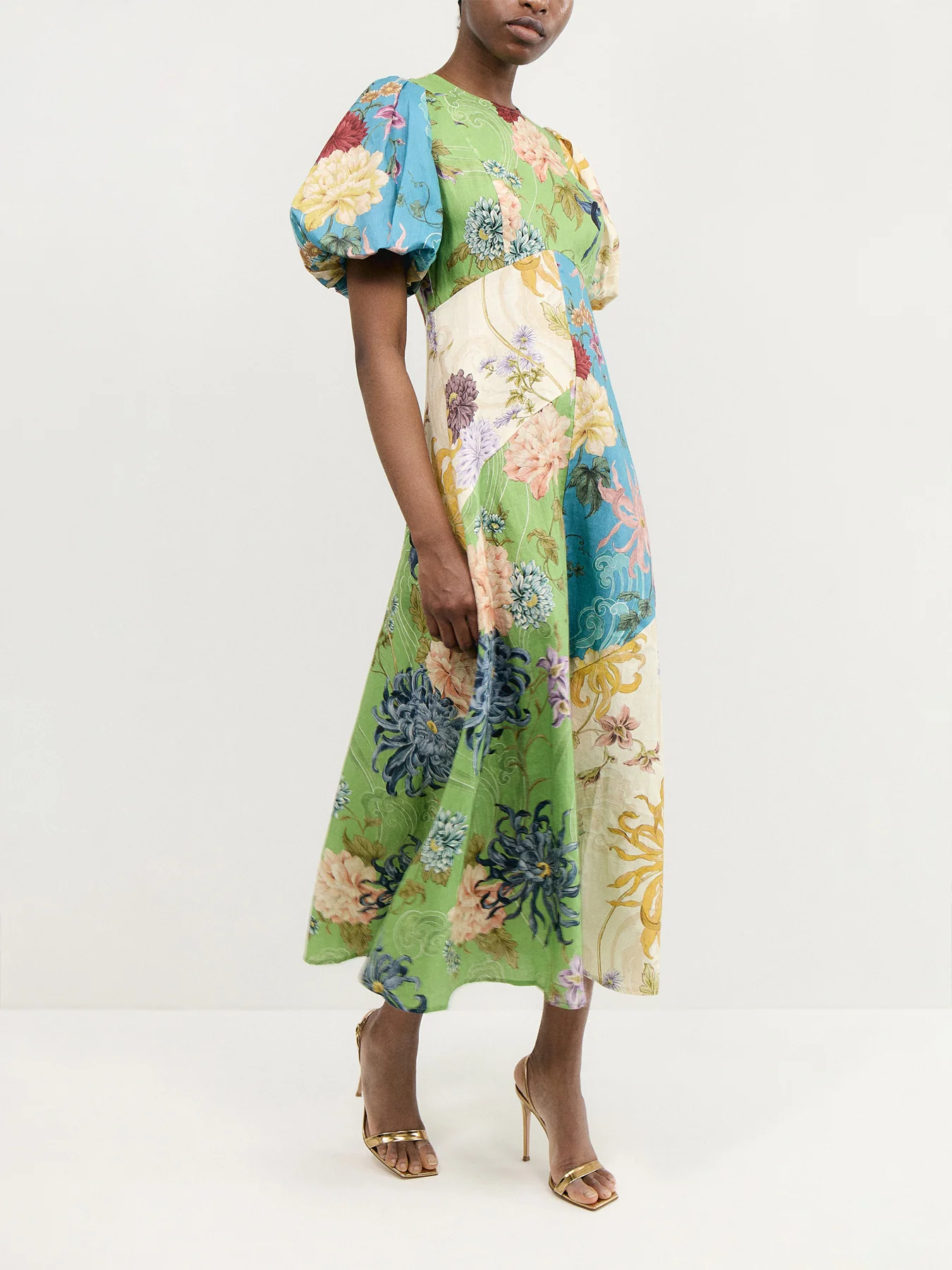 Avery Spliced Midi Dress - Image 4