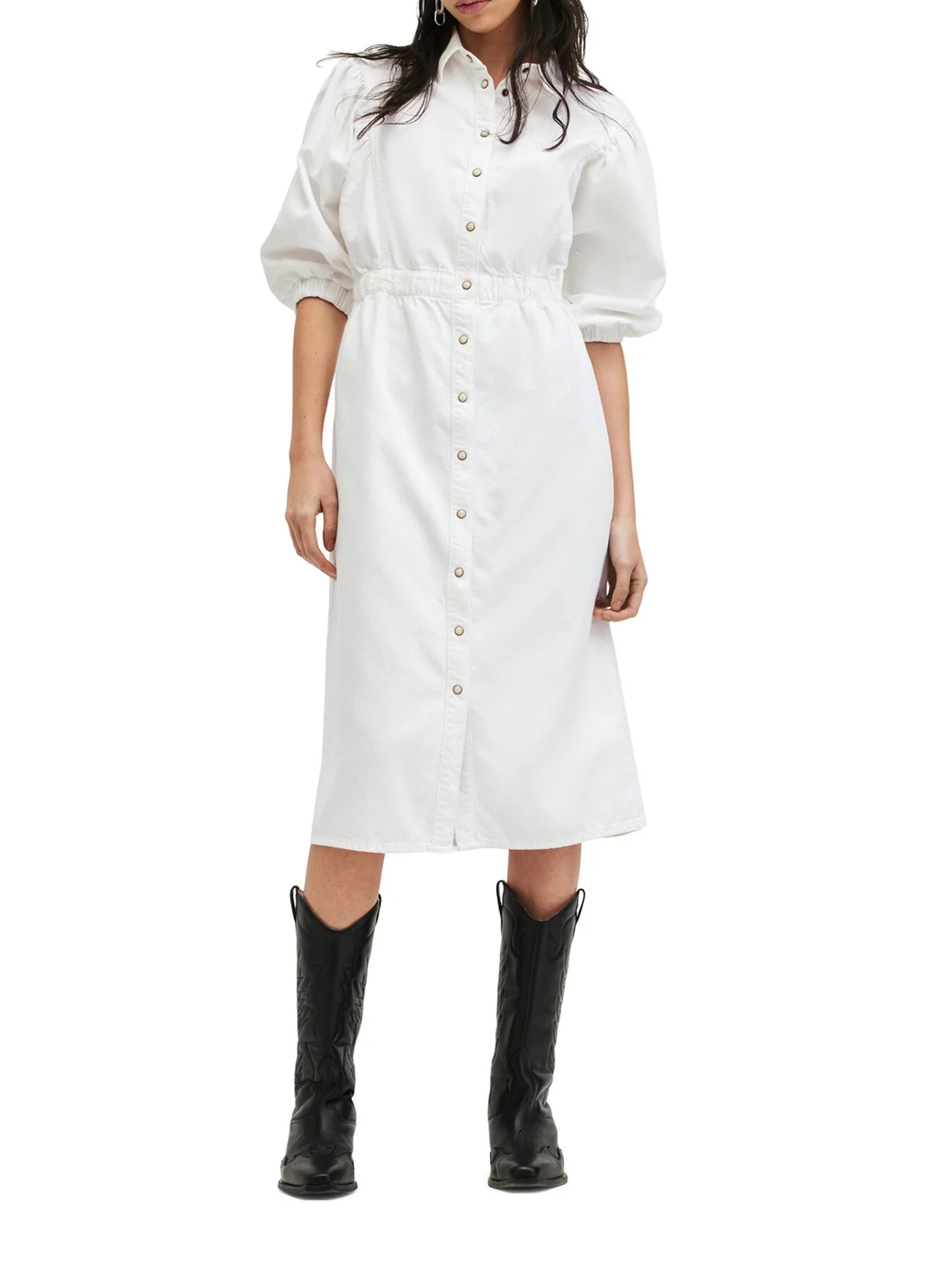 Osa Denim Dress - Image 6