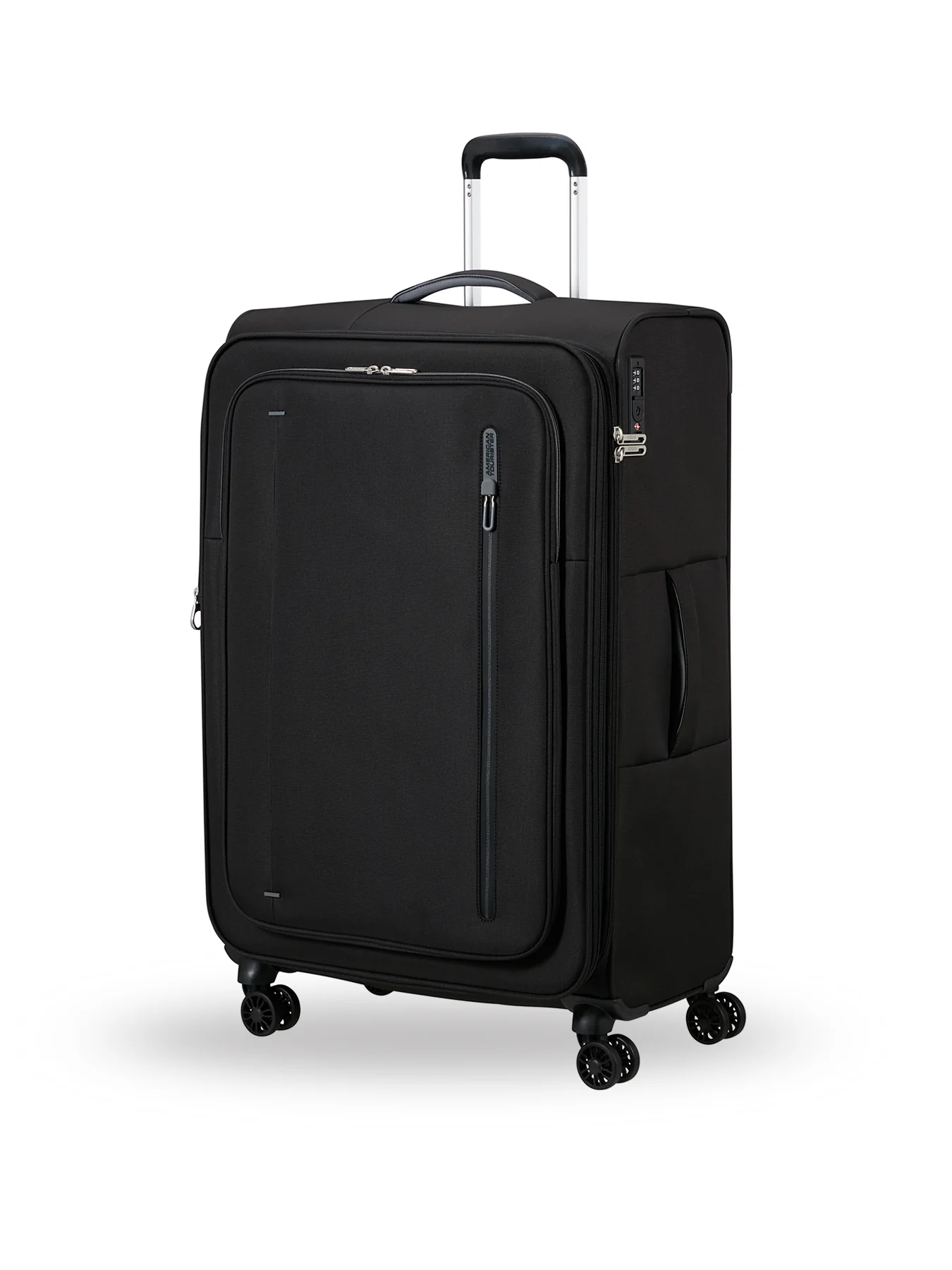 Cloudrider Large Expandable Spinner Suitcase Jet Black