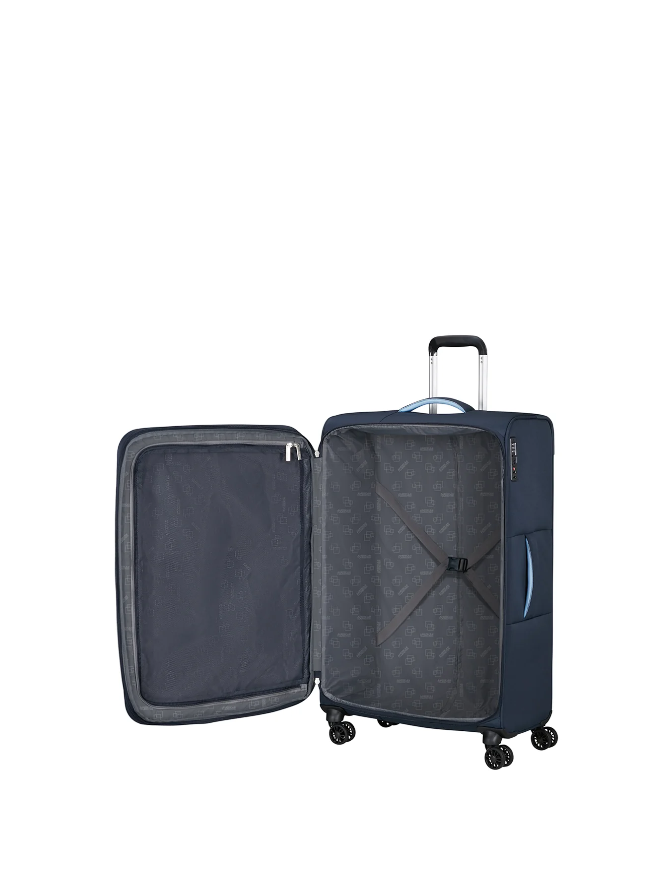 Cloudrider Large Expandable Spinner Suitcase Sky Navy - Image 2