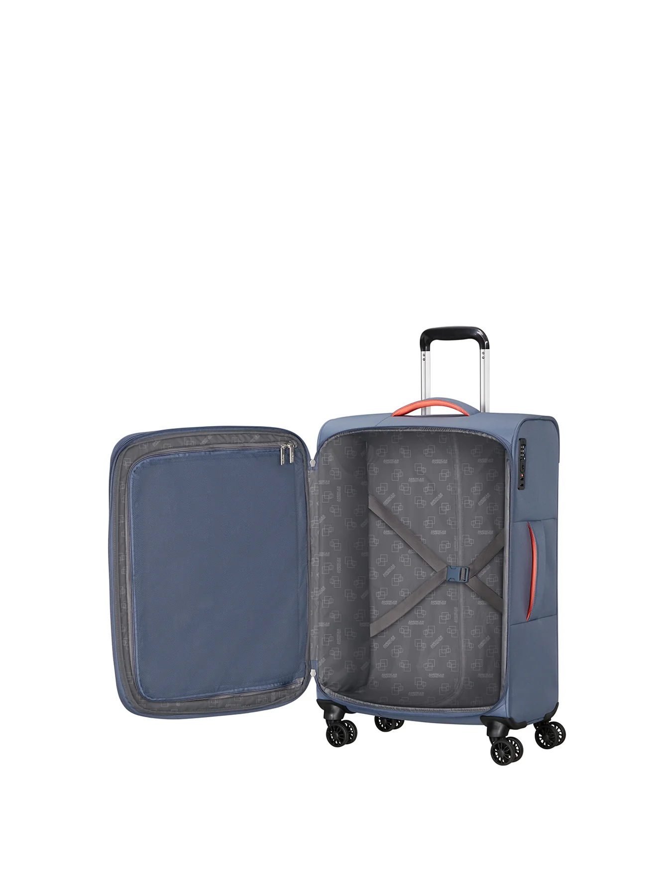 Cloudrider Medium Expandable Spinner Suitcase Stone Blue - Image 3