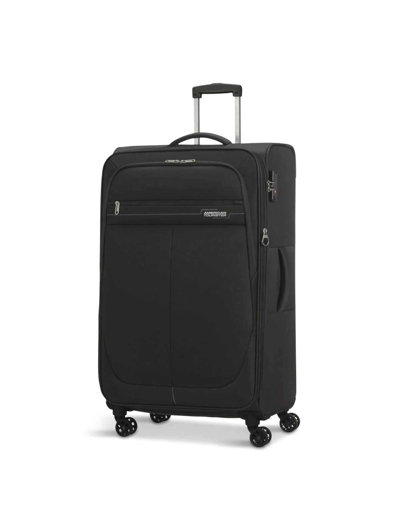 American Tourister Deep Dive Large 80cm Suitcase Black Grey