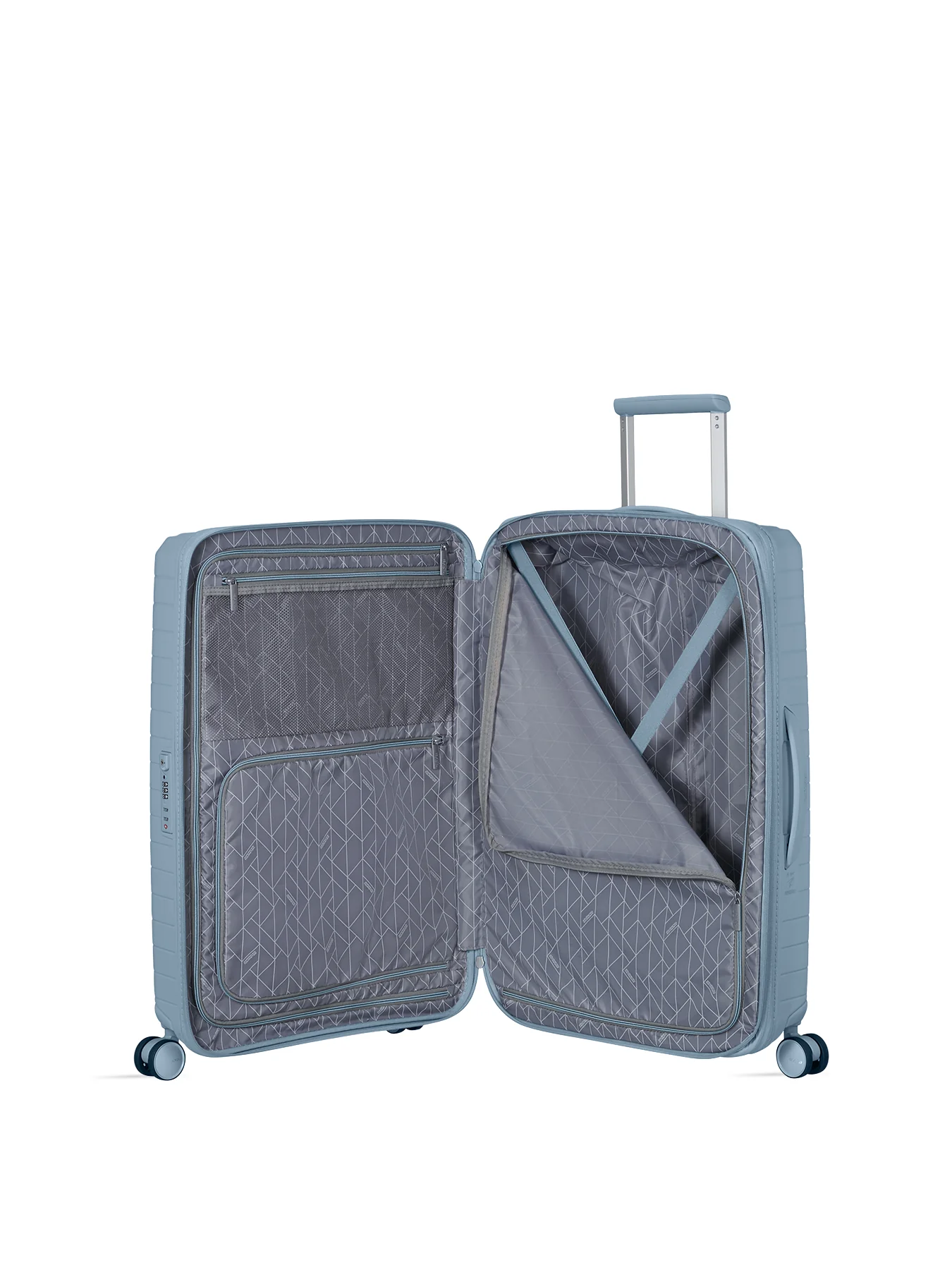 Medium Spinner Suitcase Steel Blue - Image 3