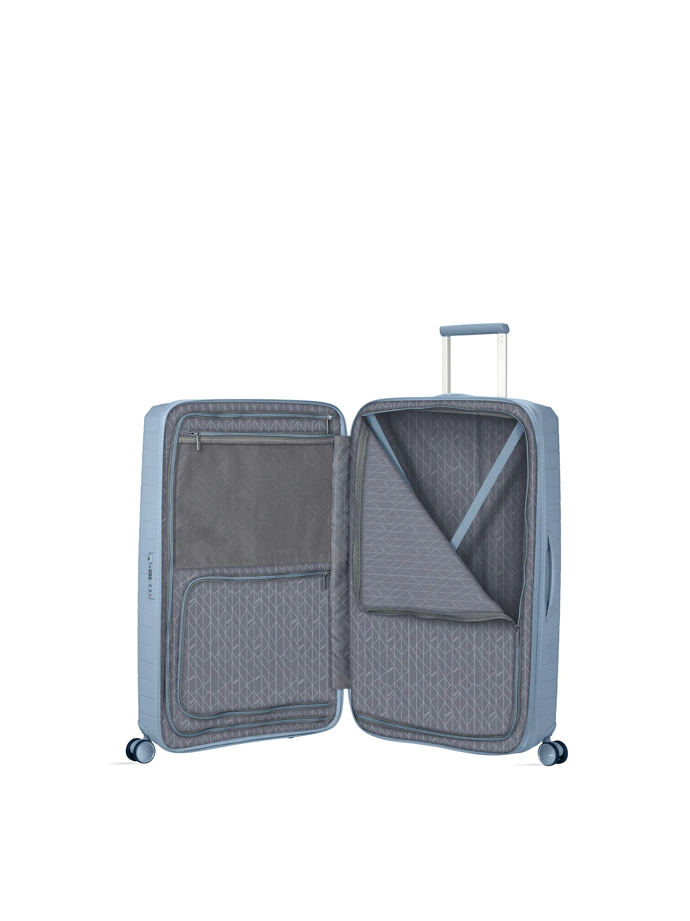 Large Spinner Suitcase Steel Blue - Image 2