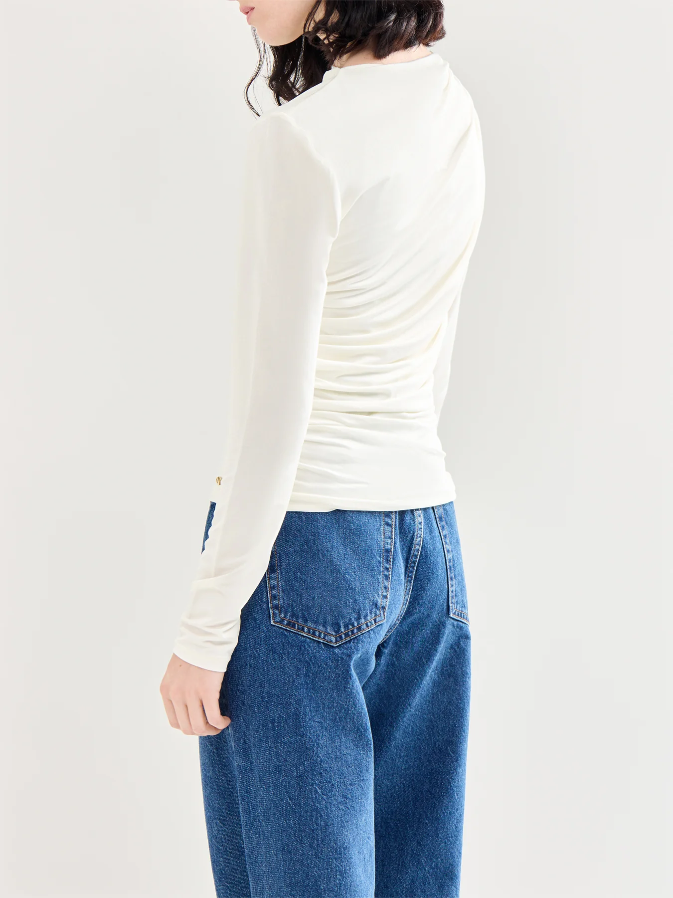 Bray Long Sleeves Top  Ivory - Image 5