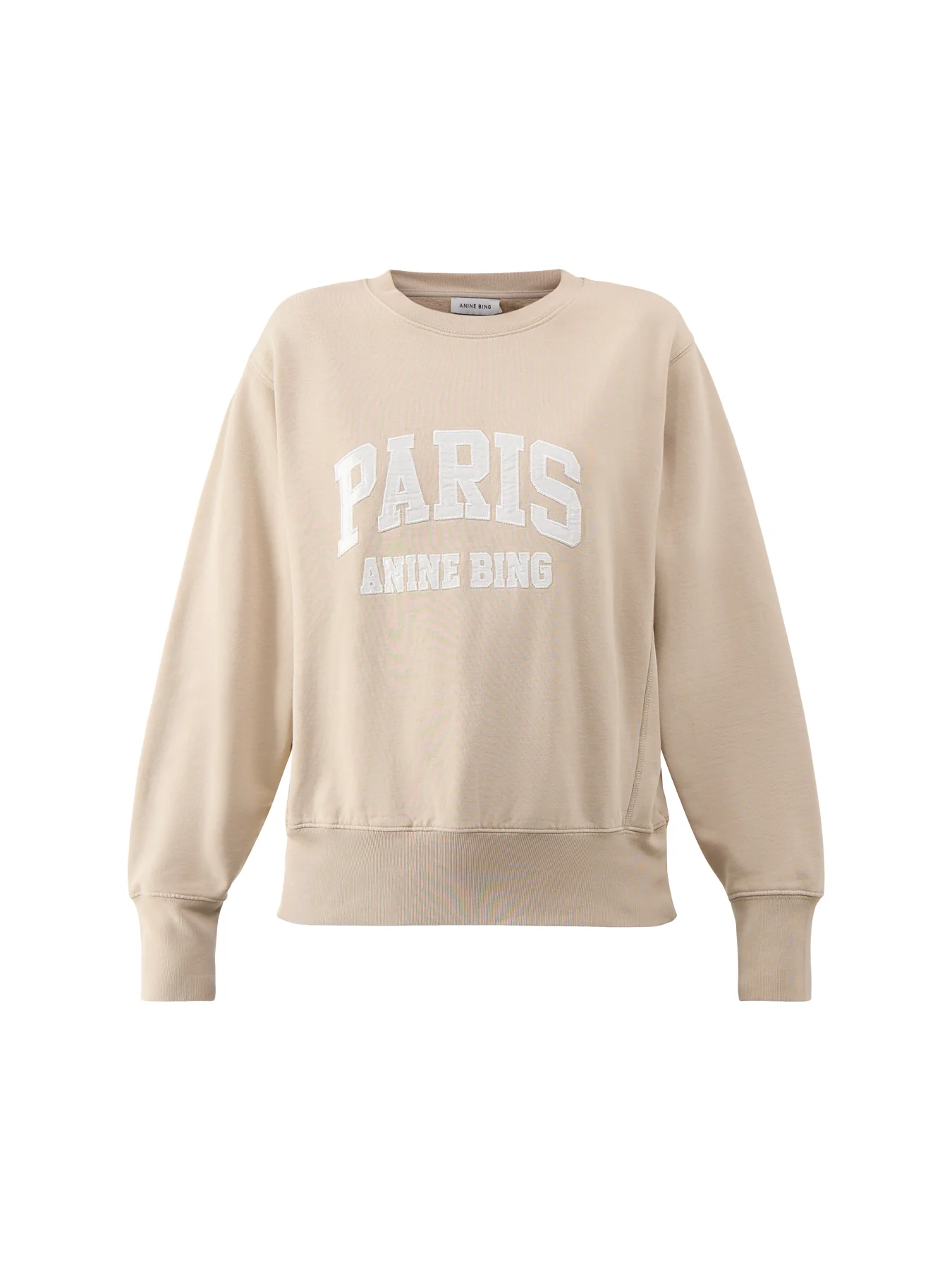 Harry Shrunken Sweatshirt Paris Beige