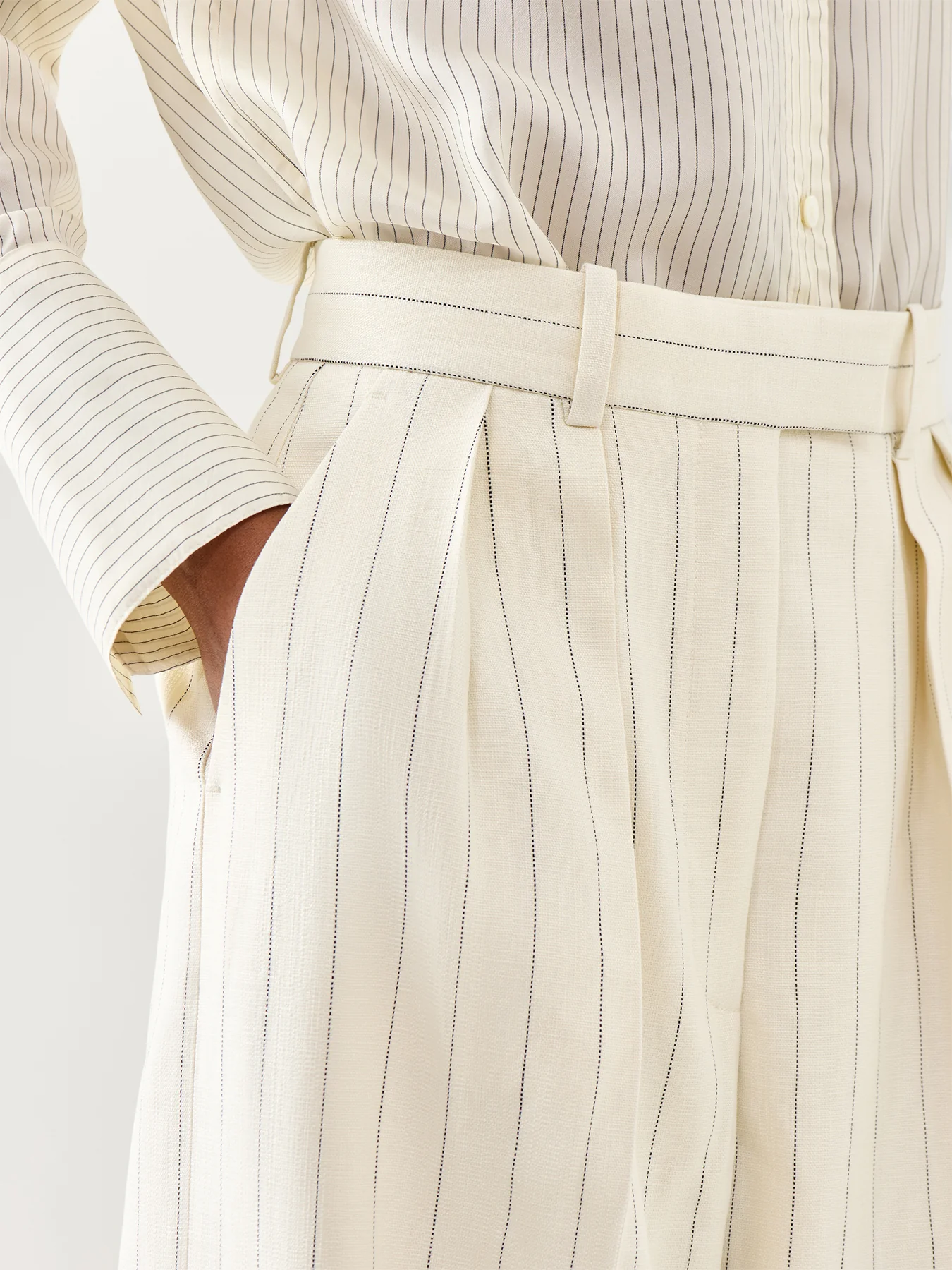Lou Trouser Cream And Black Stripe - Image 3