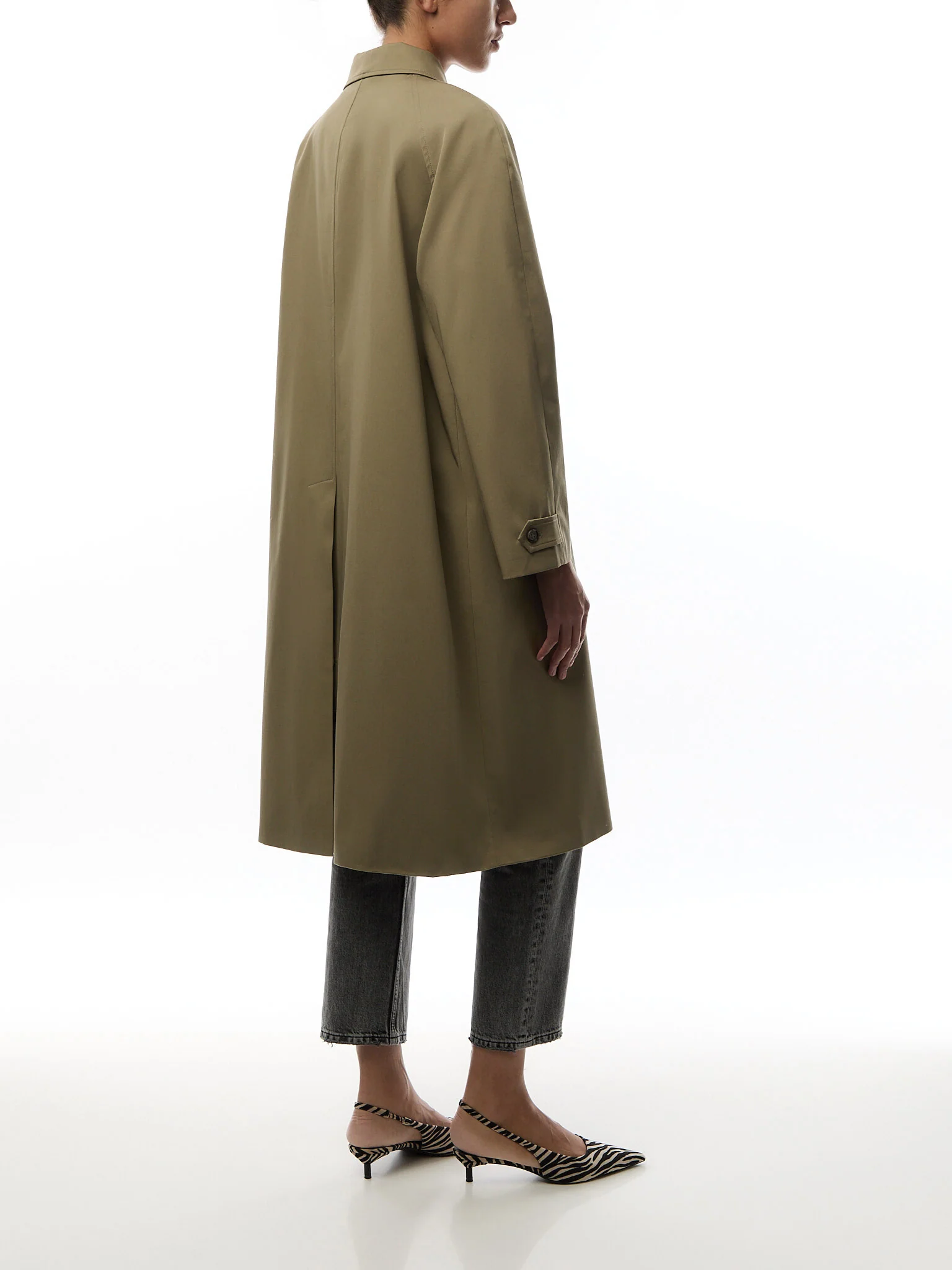 Randy Oversized Trench - Olive - Image 3