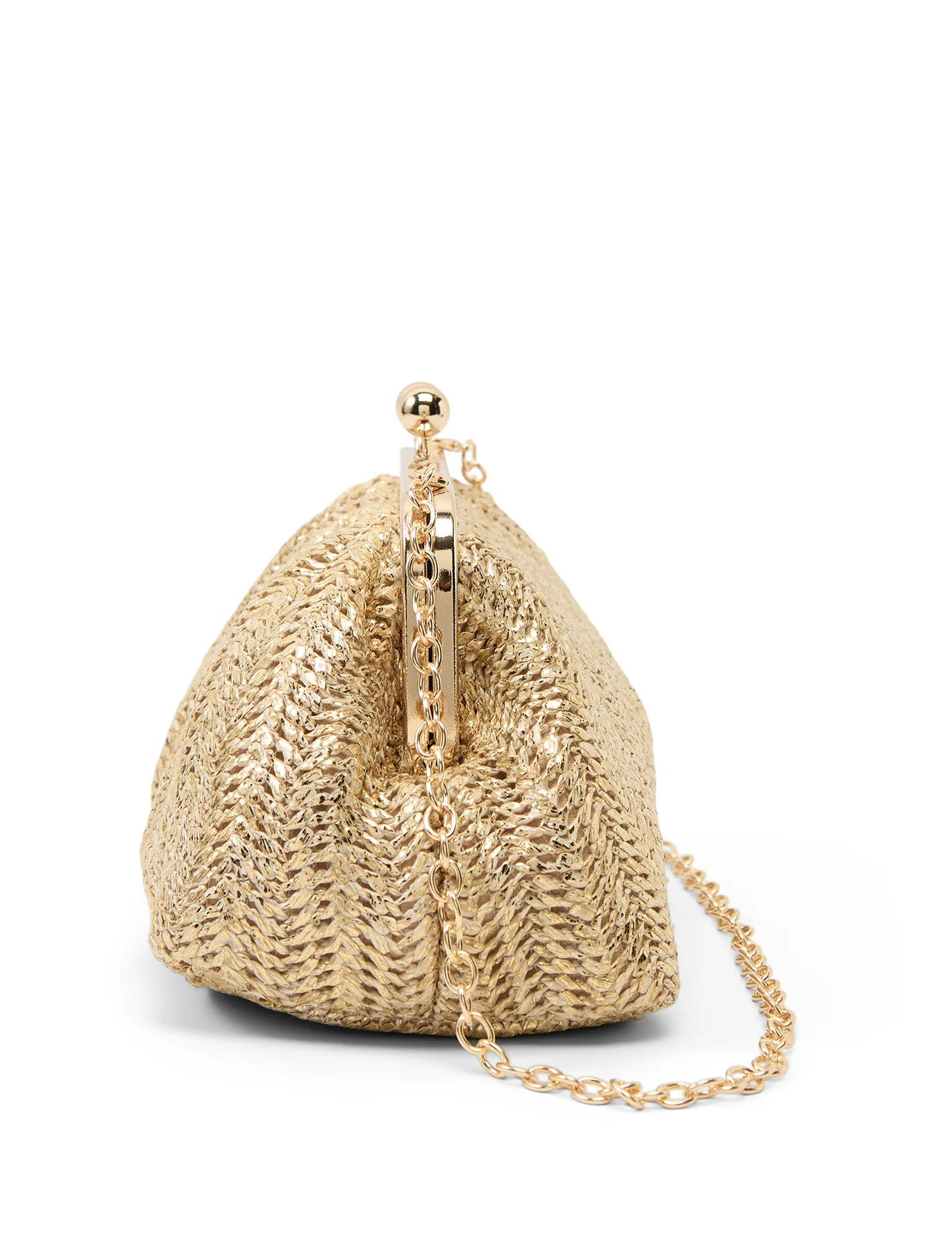 Top Clip Small Clutch with Chain - Image 4