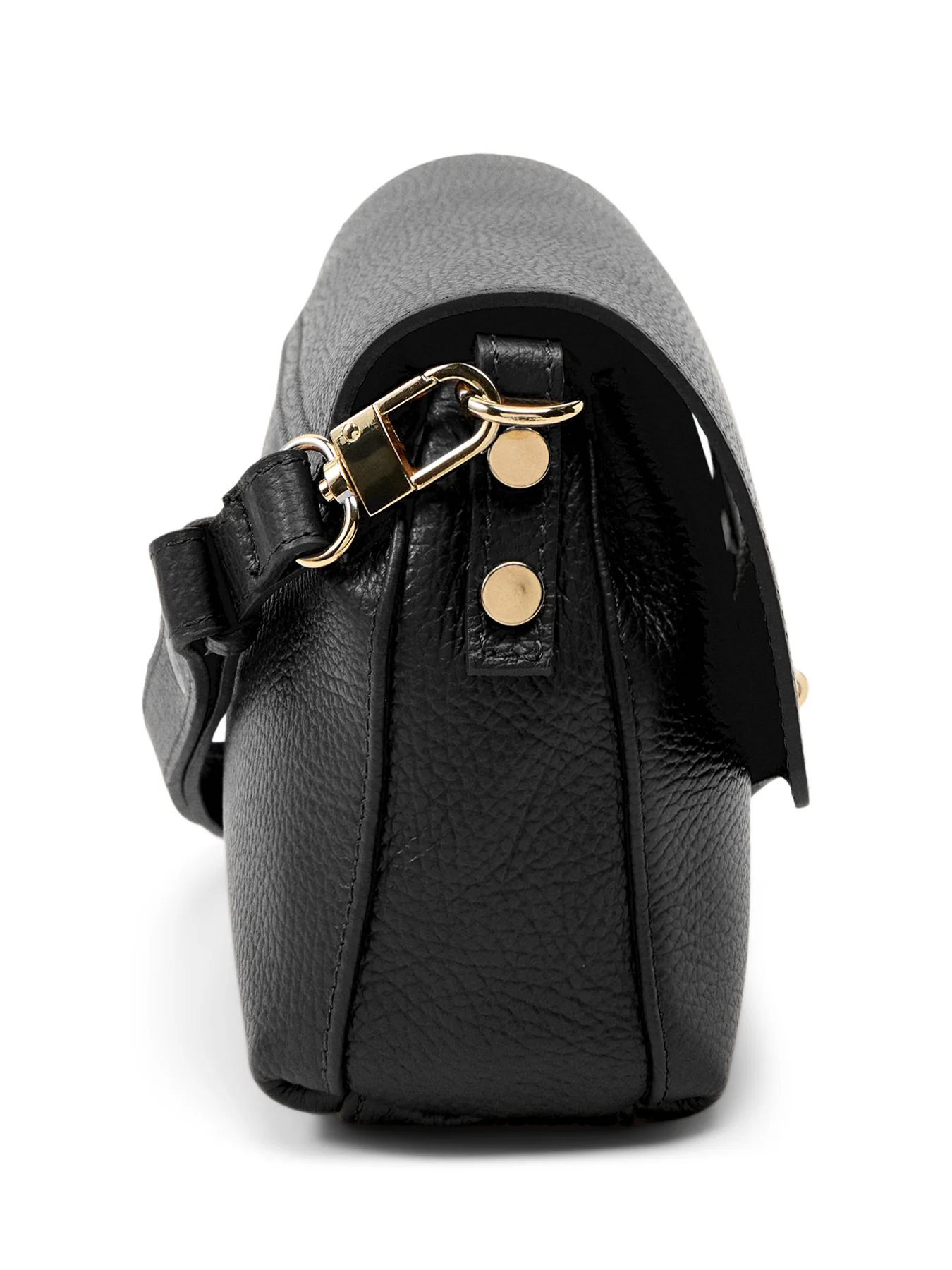 The Maddie Midi Black Leather Bag - Image 3
