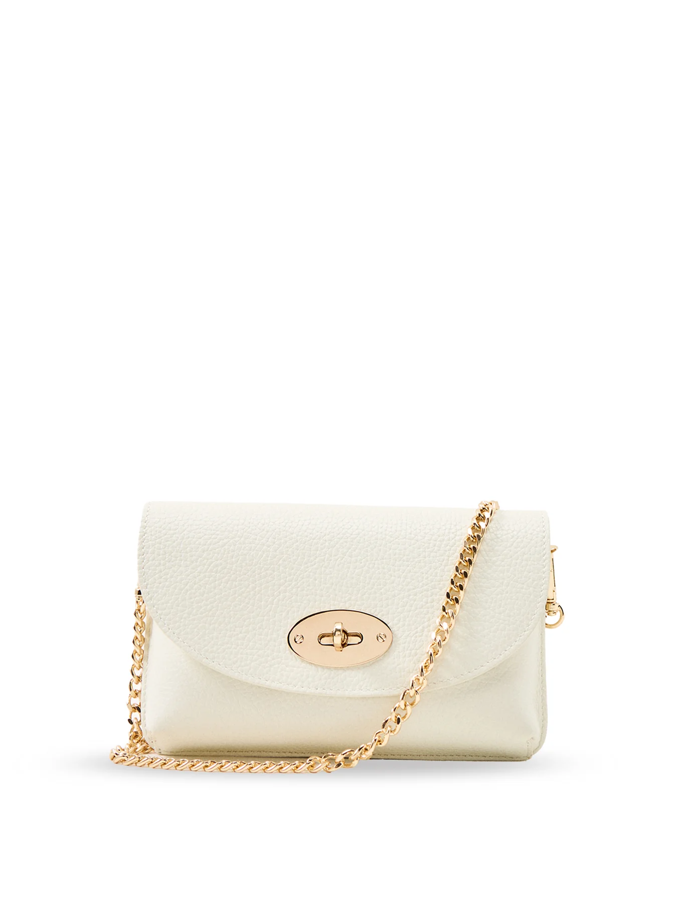 Mila Leather Phone Bag Buttermilk