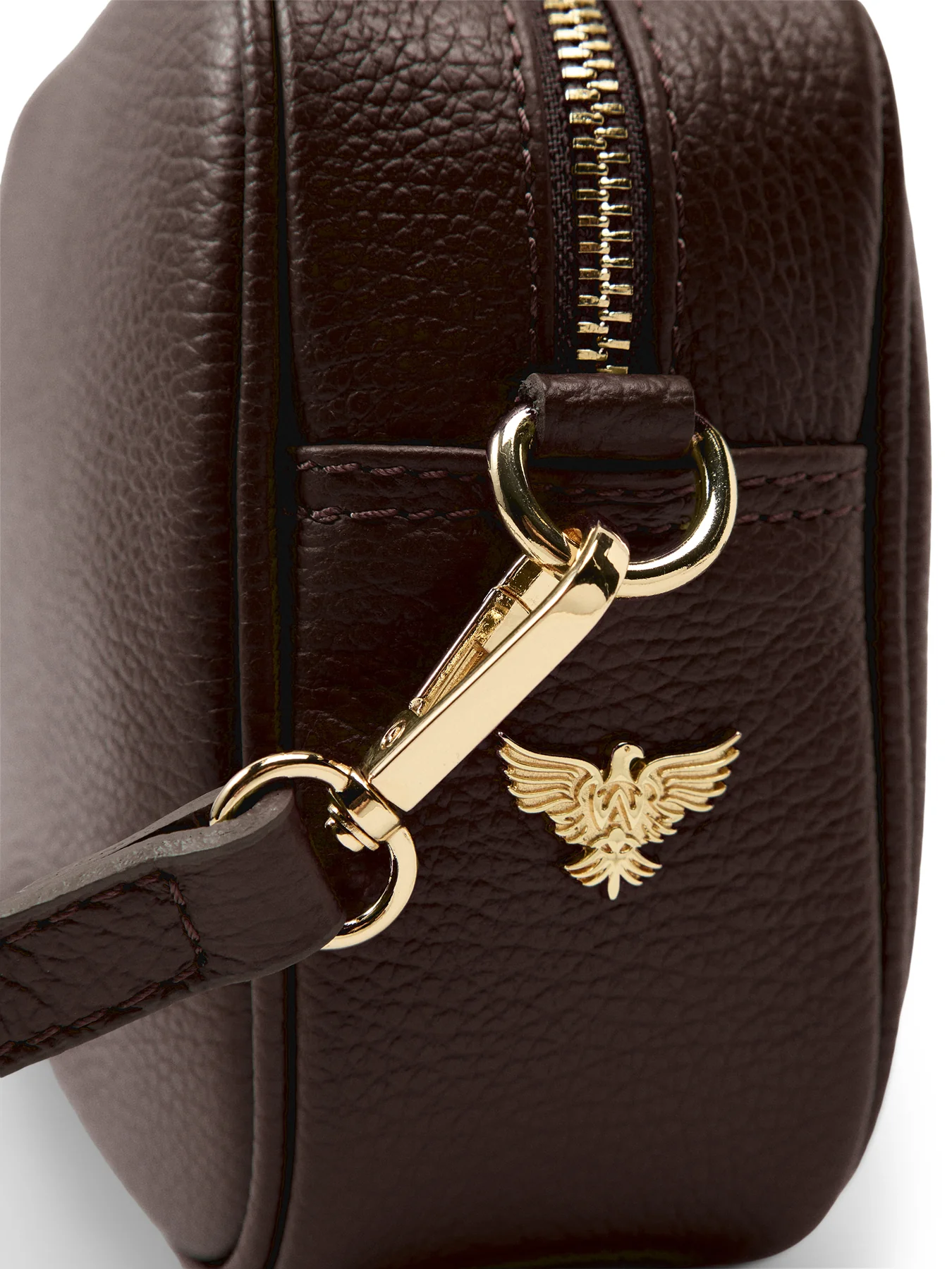 The Tassel Chocolate Leather Crossbody Bag - Image 5