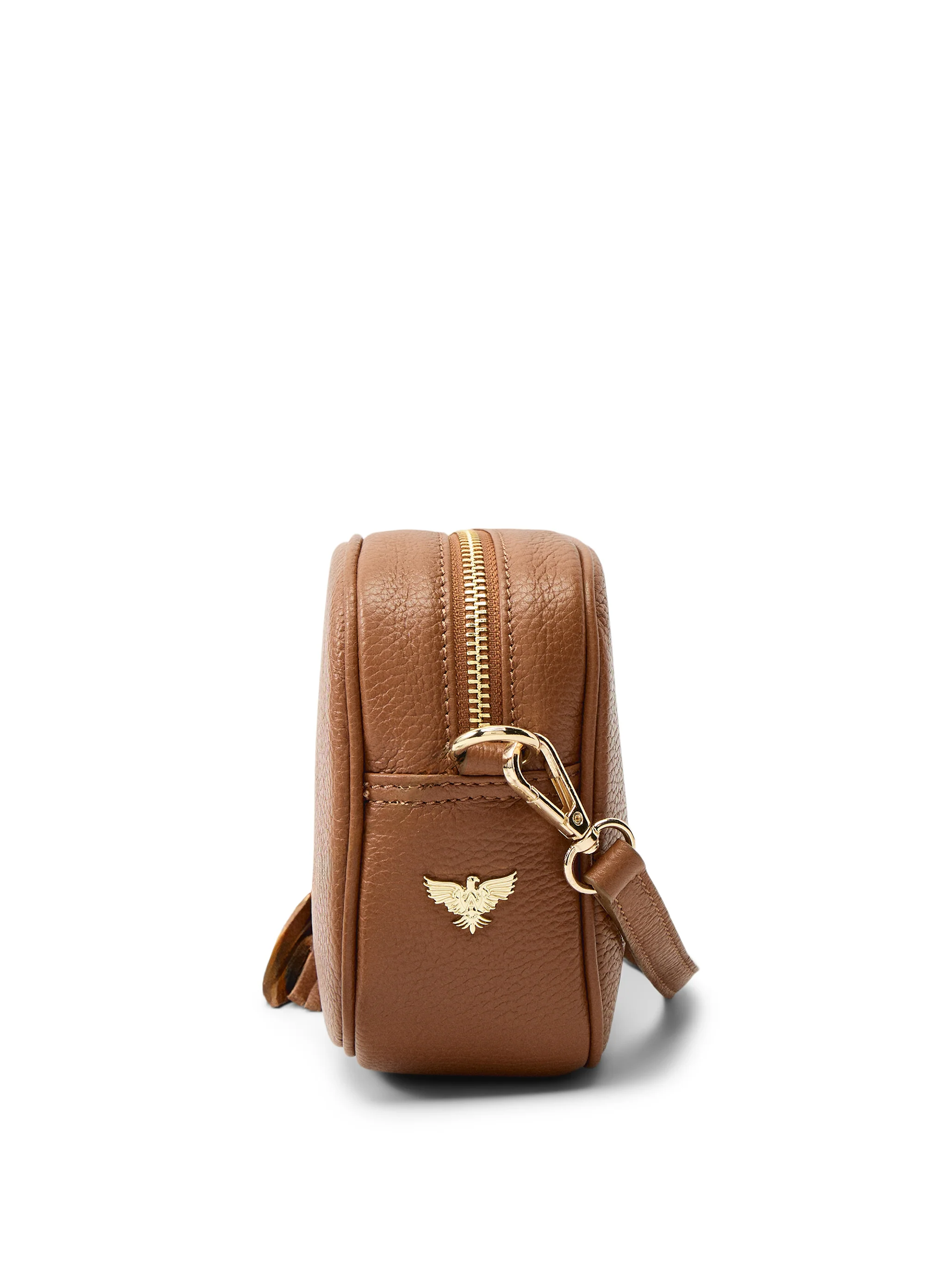 The Tassel Tan Leather Crossbody Bag - Image 4