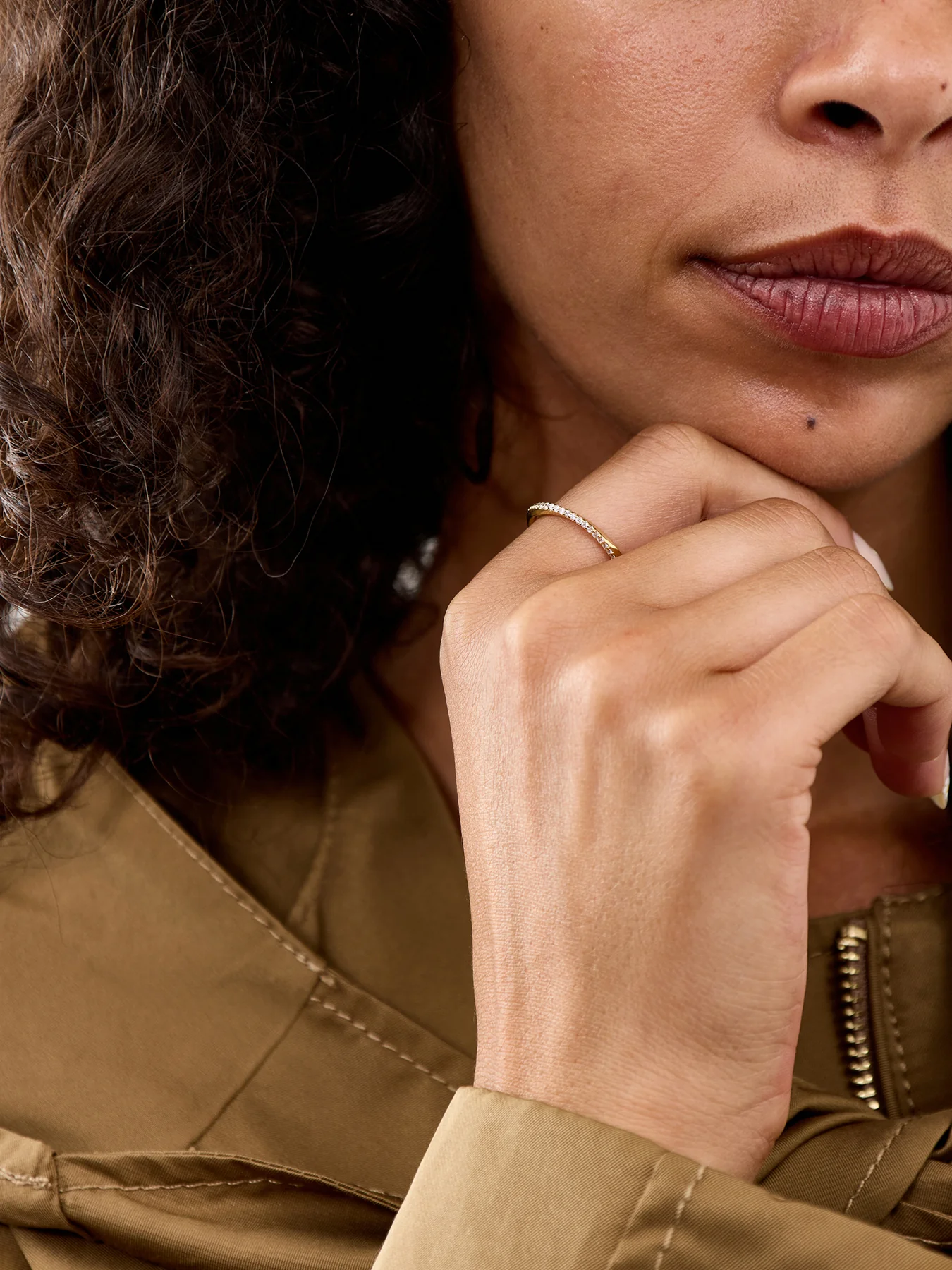Orbit Crystal Band Ring - Image 2