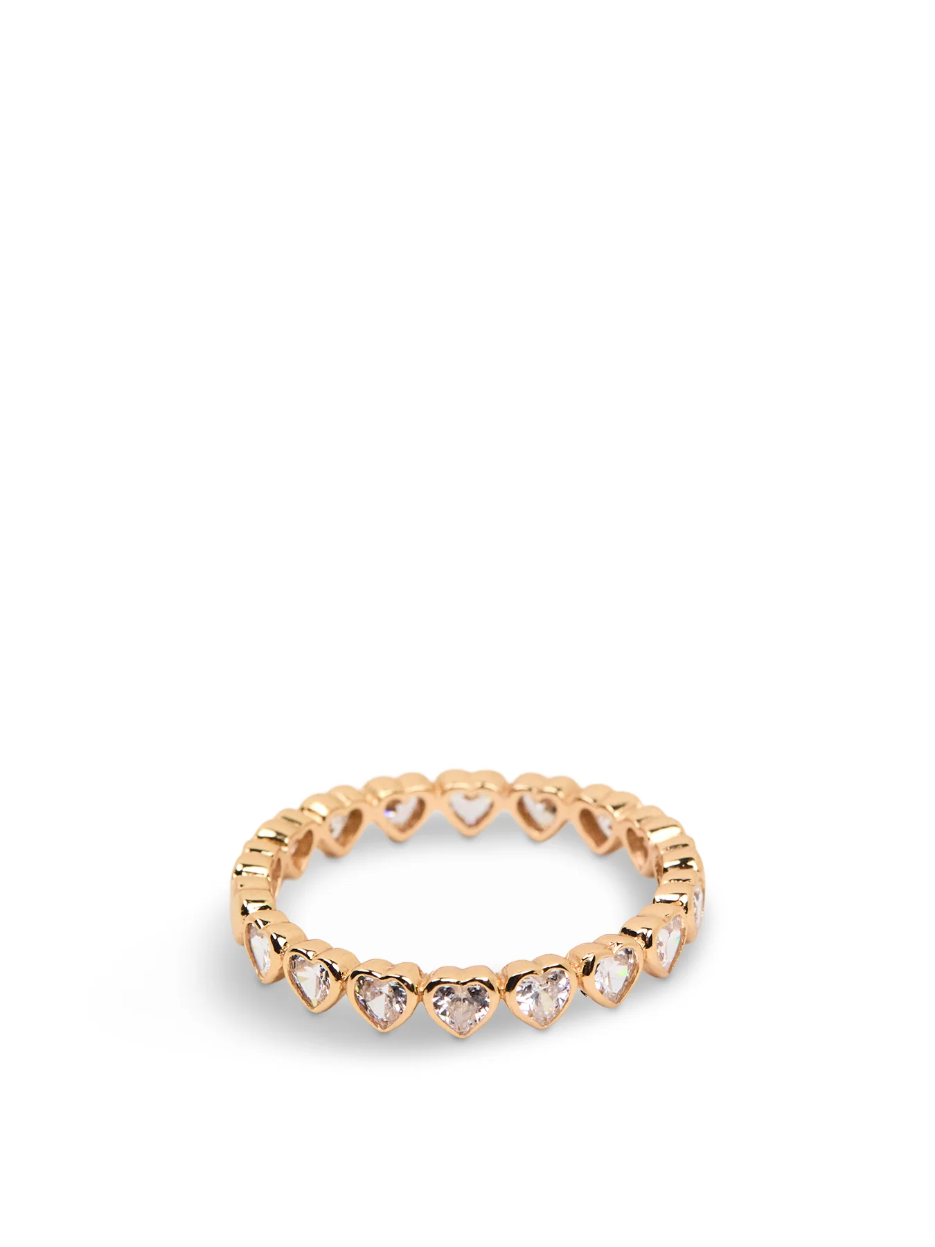 Bezel Heart Eternity Ring - Image 3