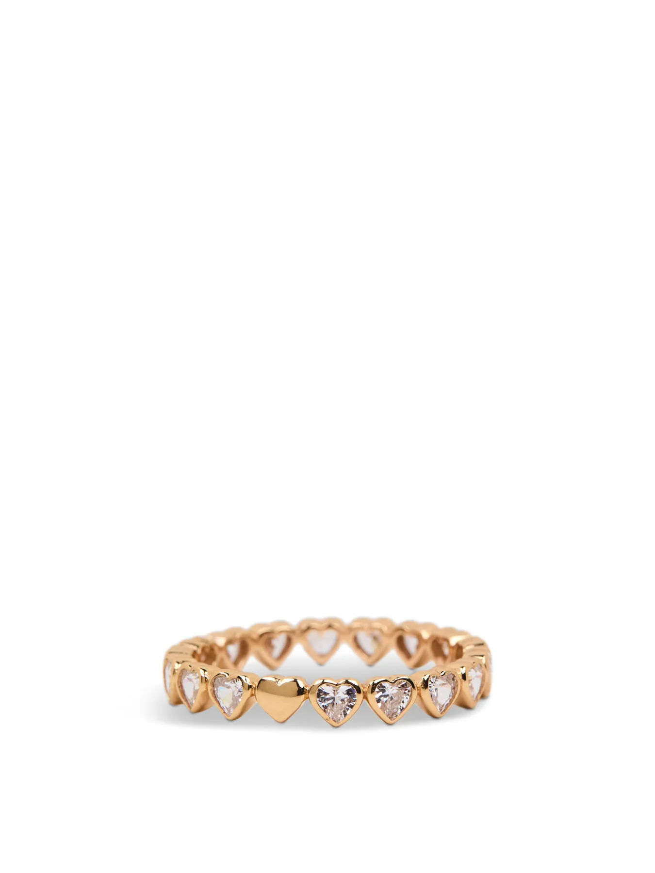 Bezel Heart Eternity Ring - Image 4