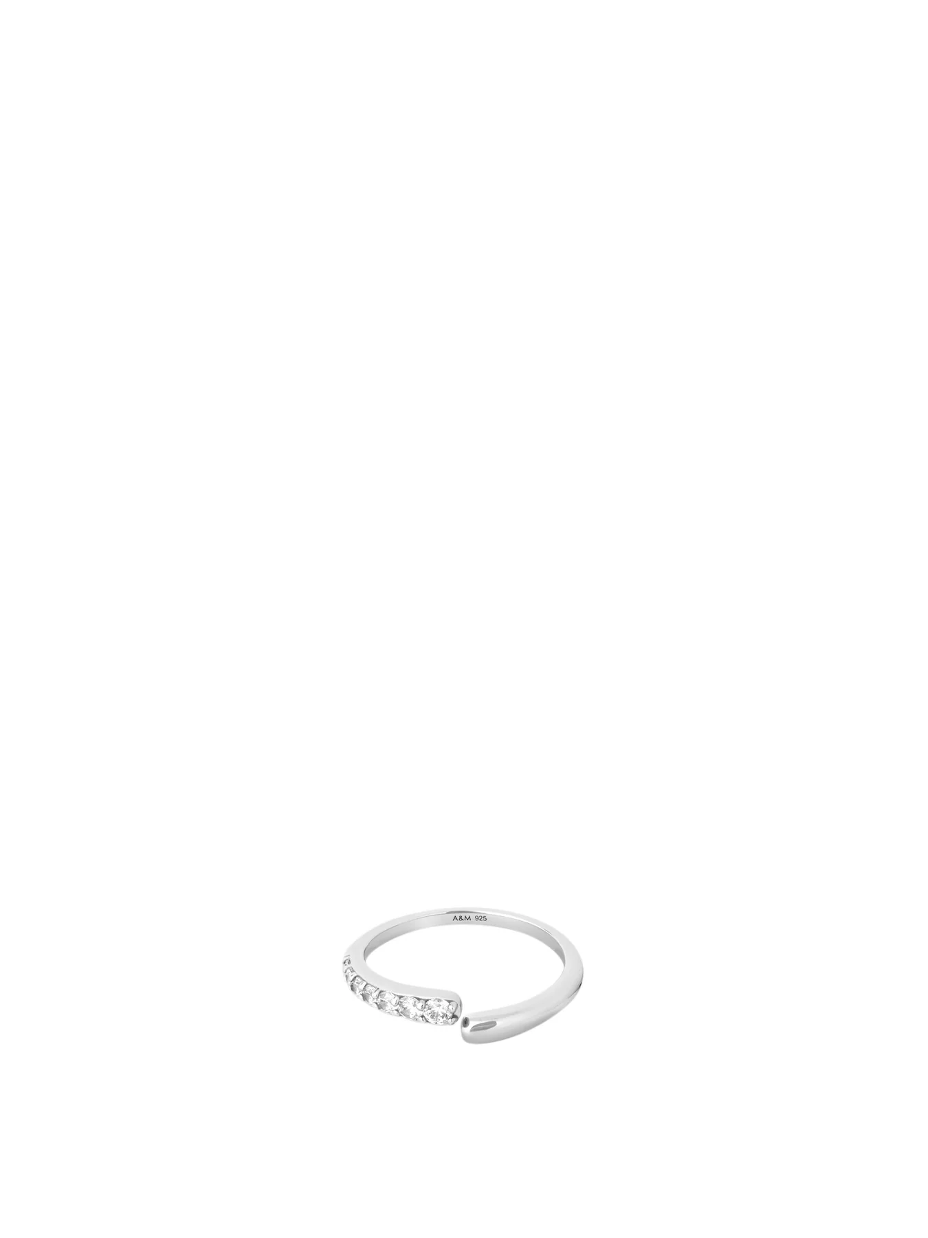 Orbit Crystal Open Ring