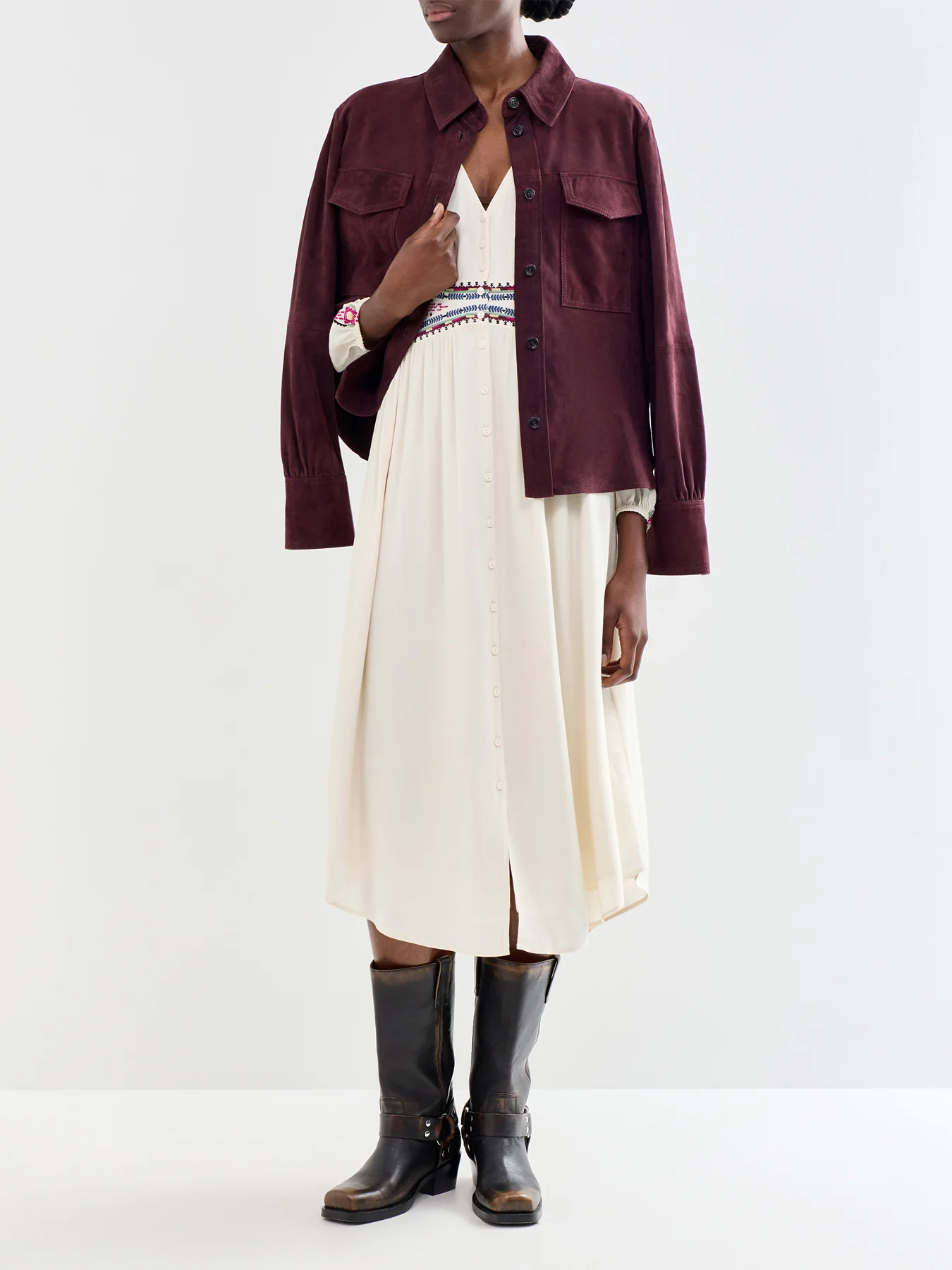 Tina Shirt Dress Cream - Image 2