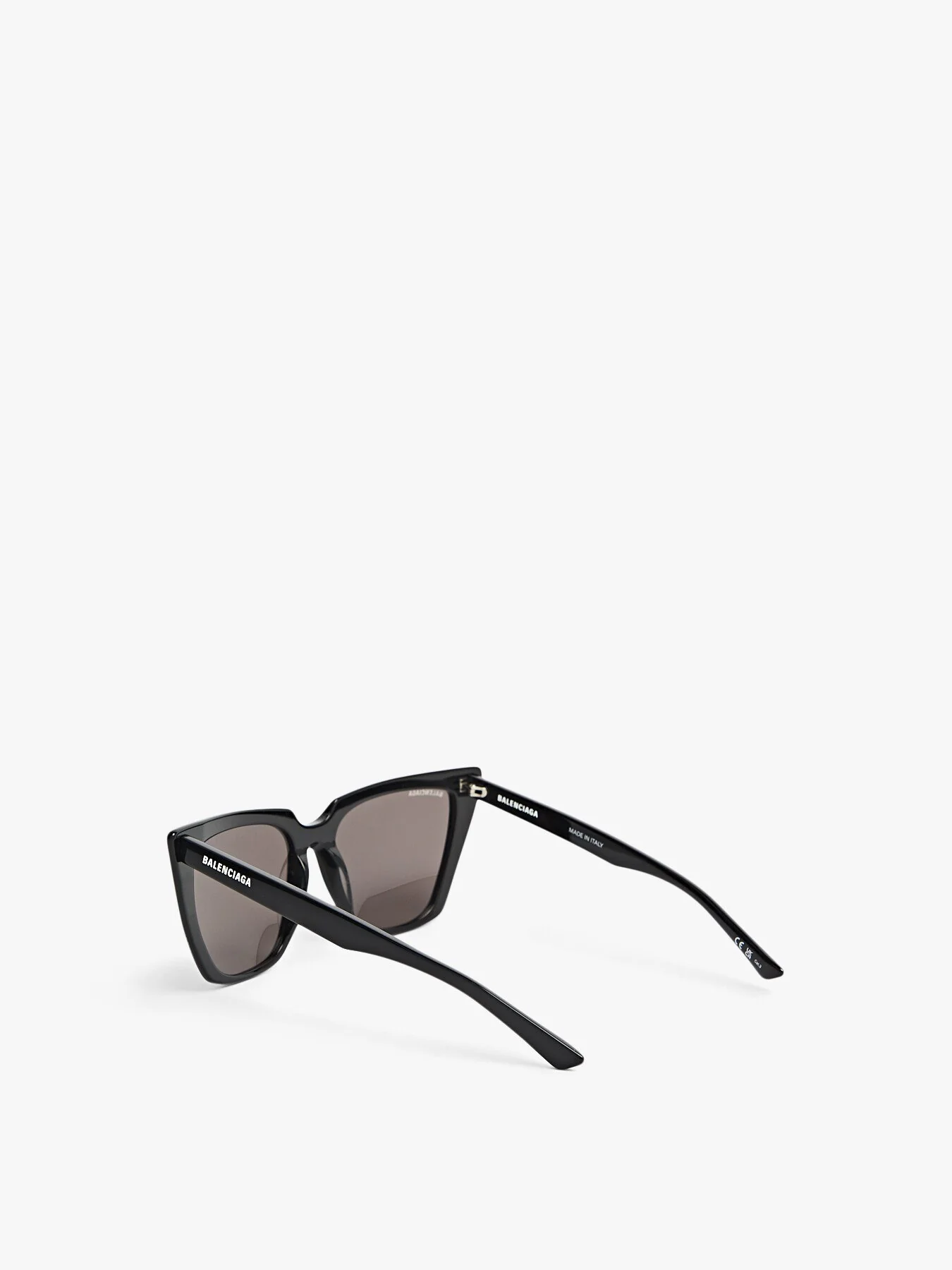 BB0046S Oversized Cat eye Acetate Balenciaga Logo Sunglasses - Image 3