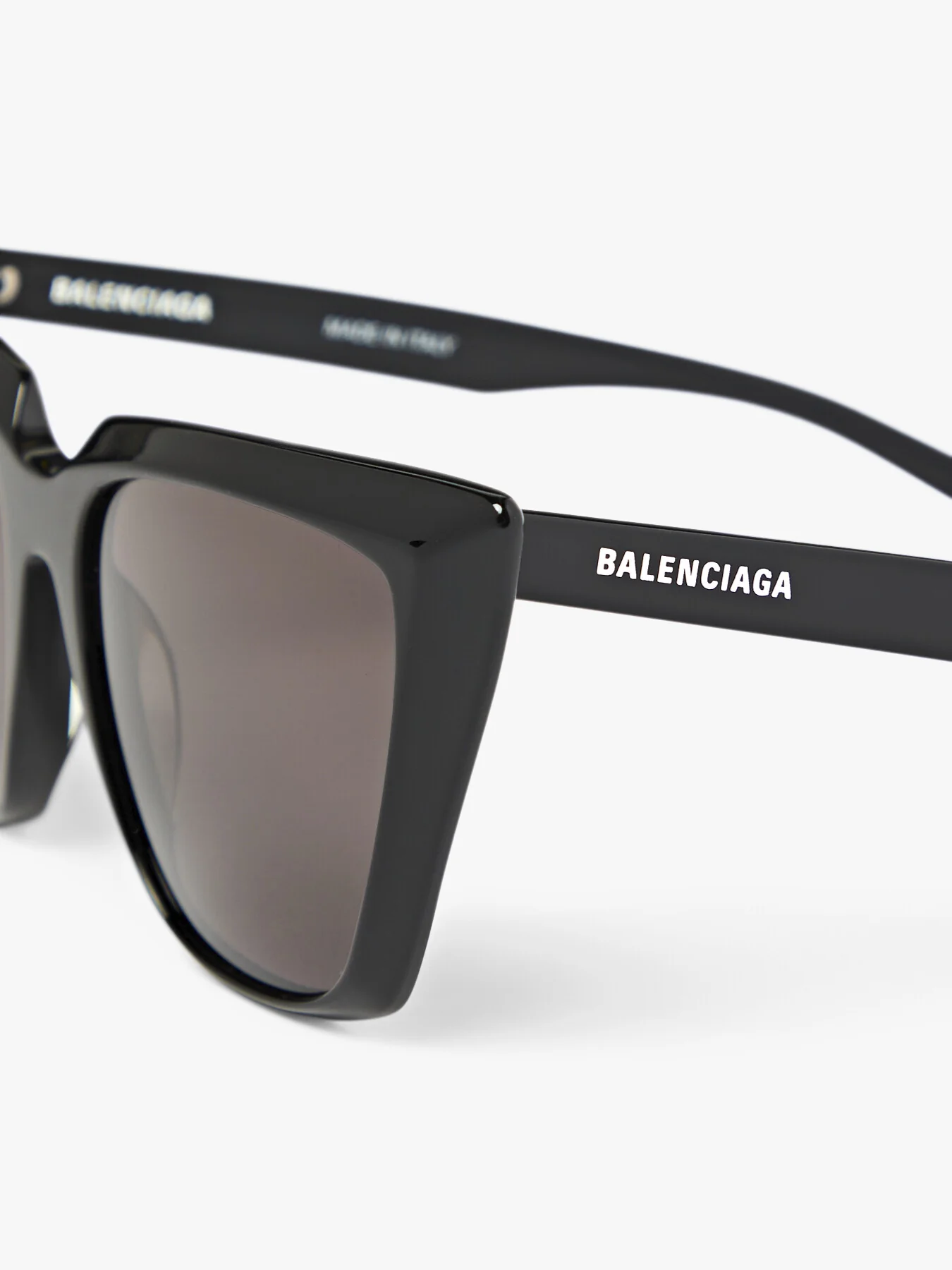 BB0046S Oversized Cat eye Acetate Balenciaga Logo Sunglasses - Image 5
