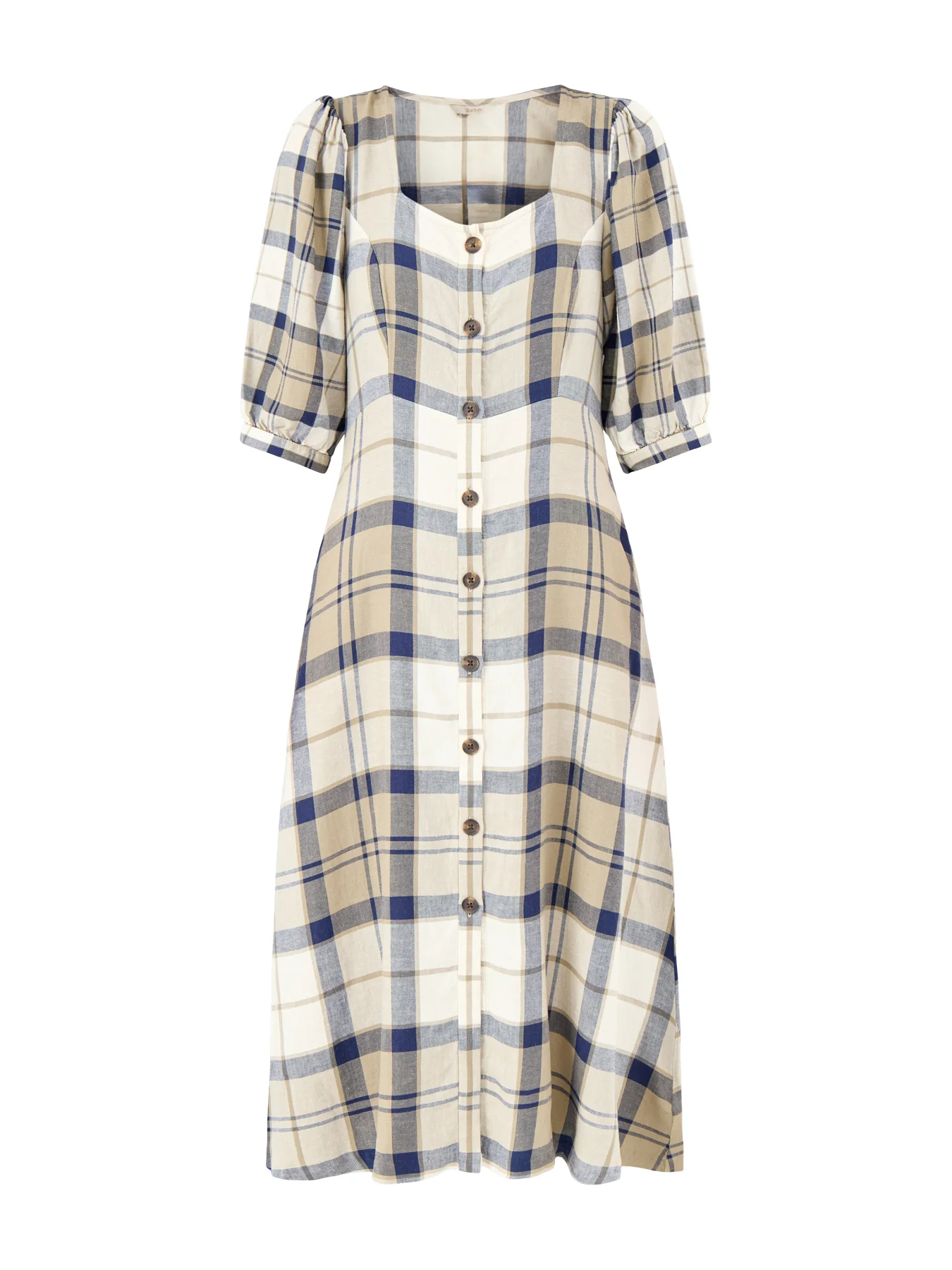 Ballina Midi Dress Navy Tartan