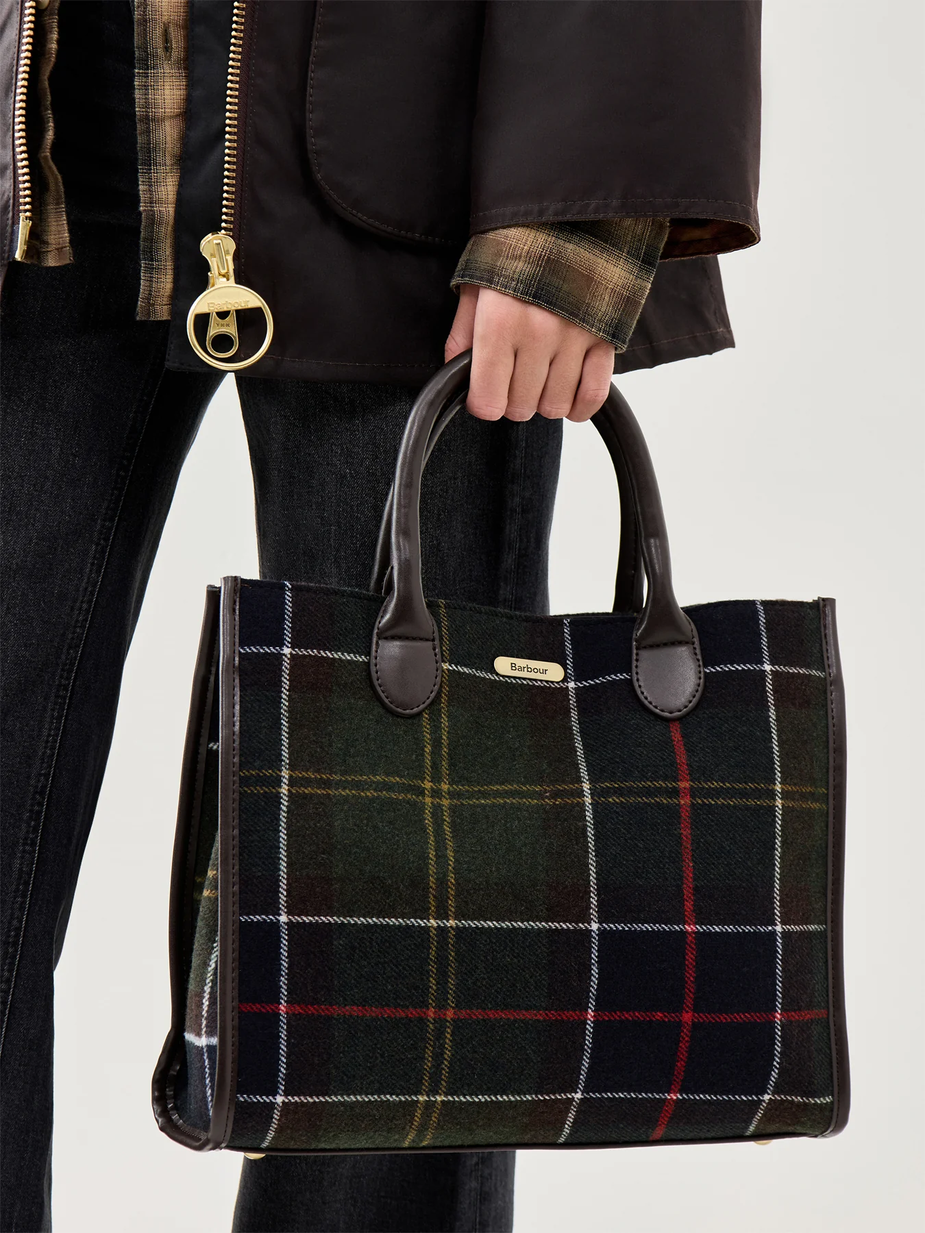 Barbour Barrhill Tartan Tote Bag - Image 2