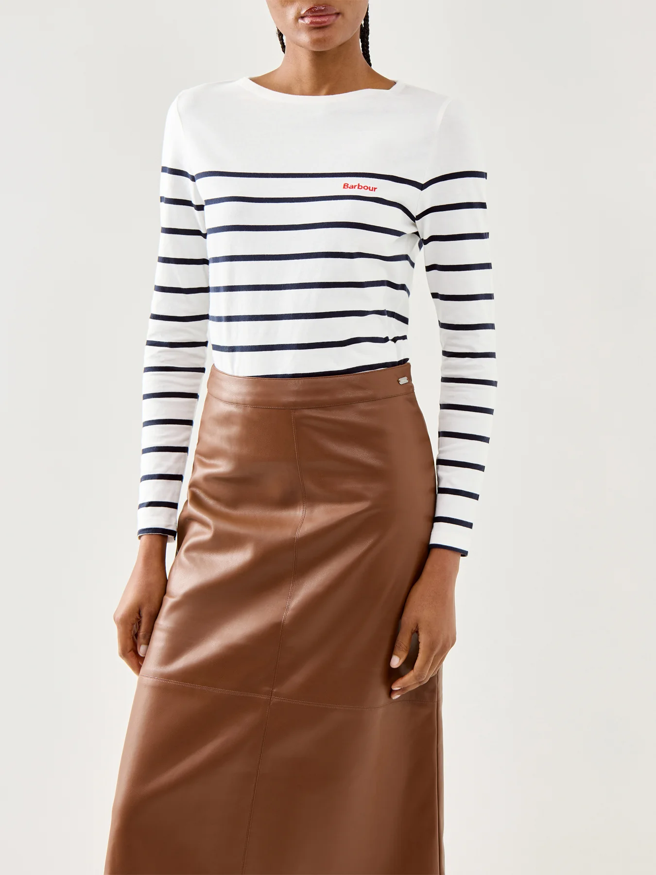 Barbour Bradley Top Cloud Strpe - Image 4