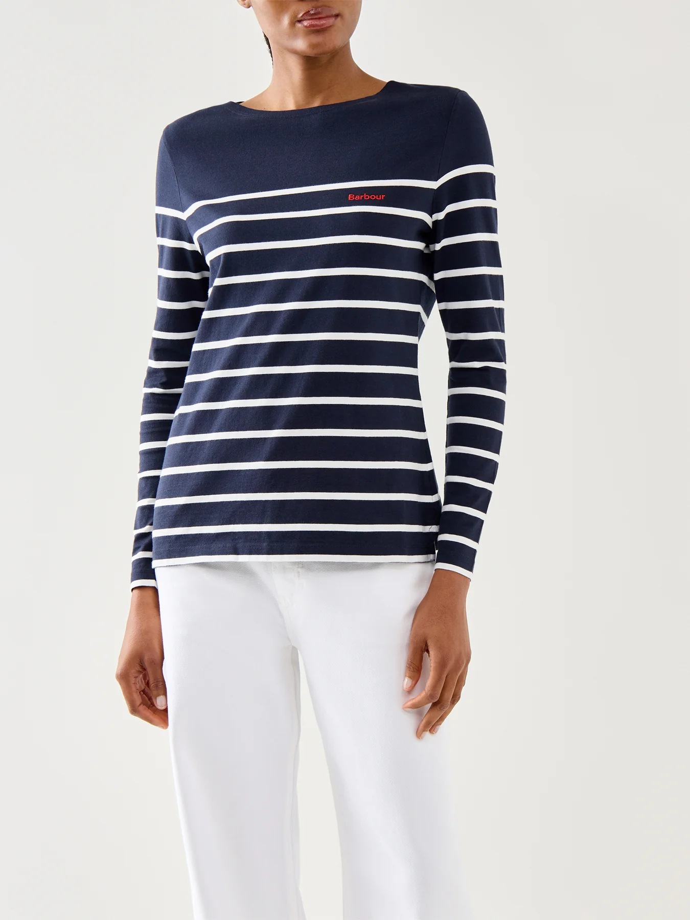 Barbour Bradley Top Navy Strpe - Image 4