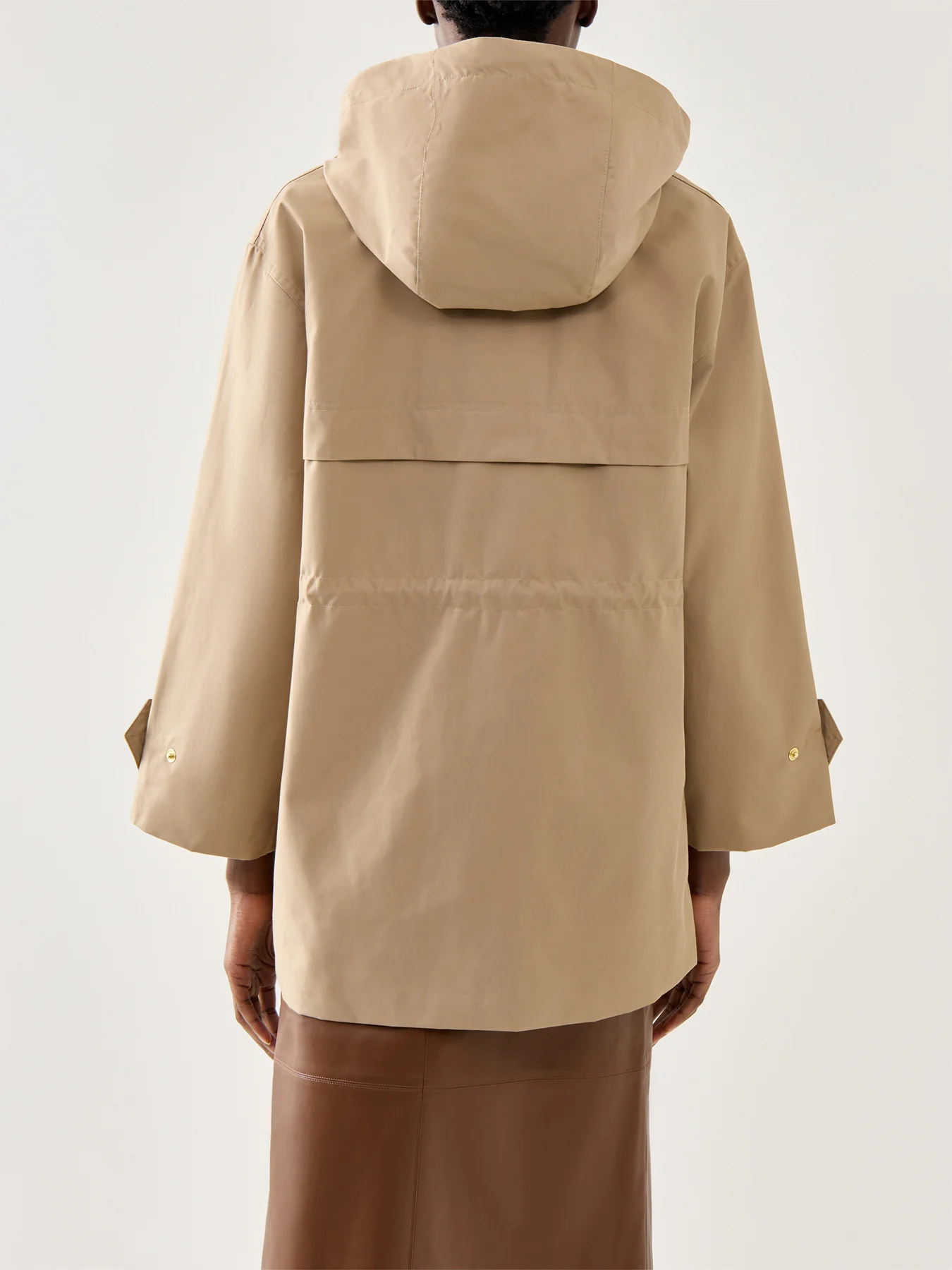 Womens Barbour Fallyn Showerproof Jacket Beige - Image 5