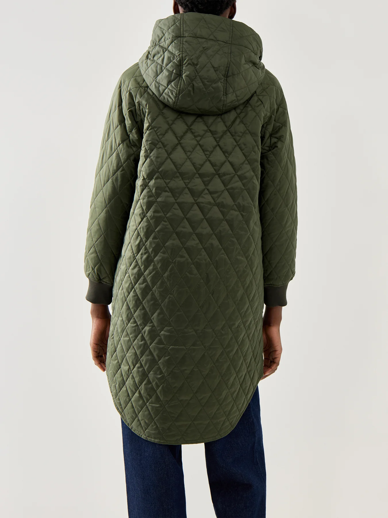 Womens Barbour Hilary Quilted Jacket Green - Image 5