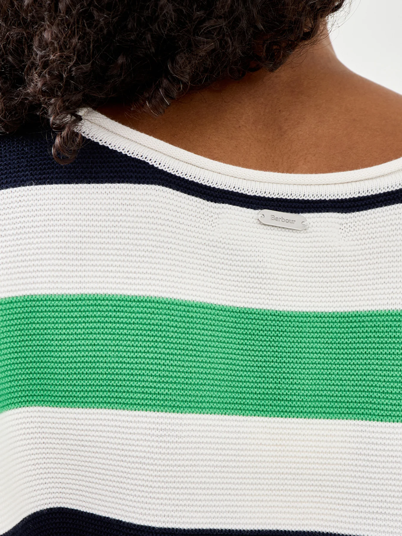 Barbour Marine Stripe Knitted Jumper - Image 3