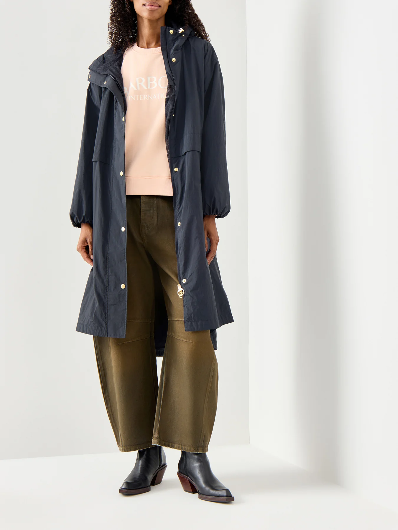Womens Naboo Showerproof Jacket Dark Navy - Image 2