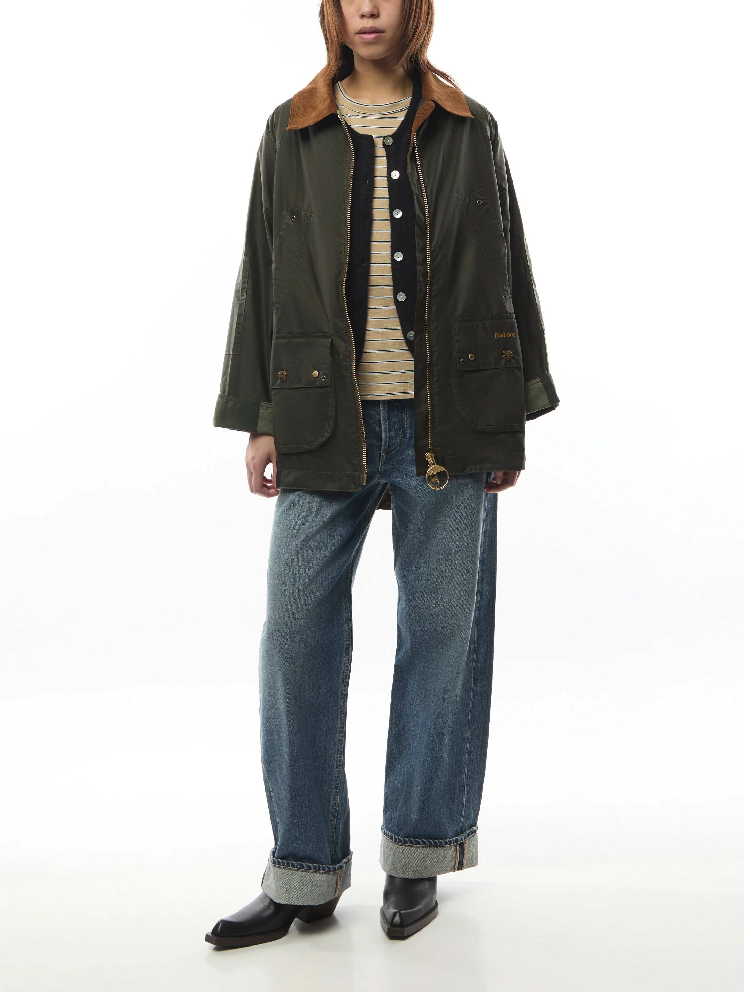 Womens Barbour Raelynn Wax Jacket - Image 2