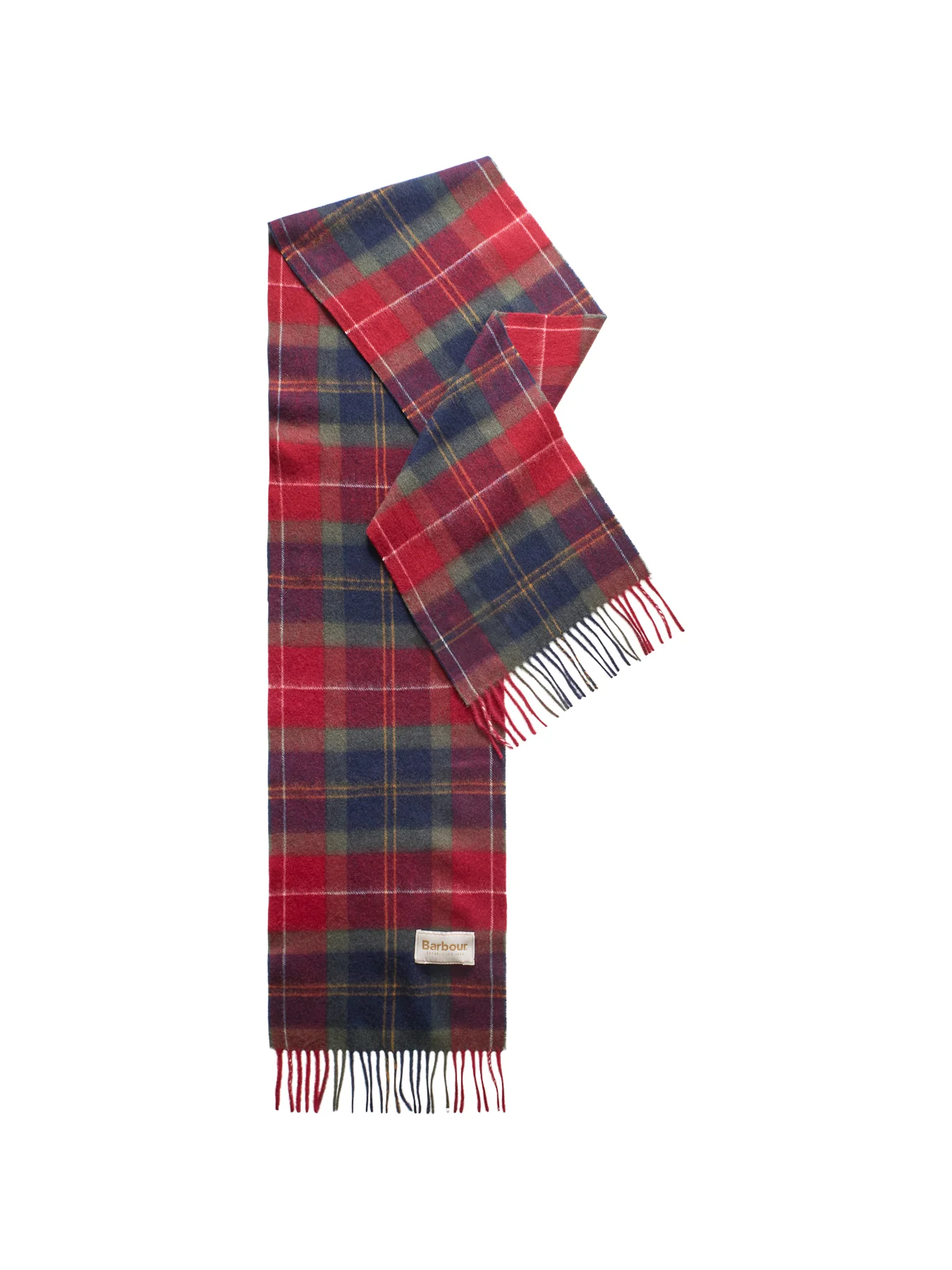 Barbour Tartan Scarf Winterberry Tartan