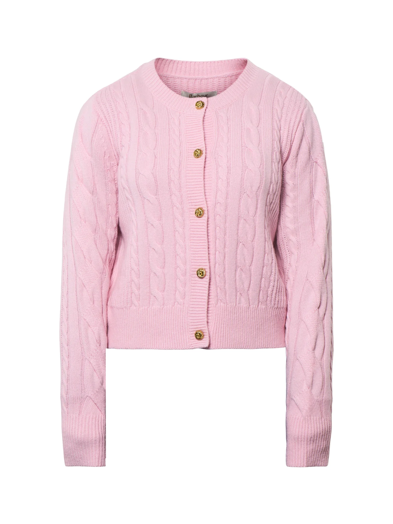 Elina Knitted V-Neck Cardigan Pink