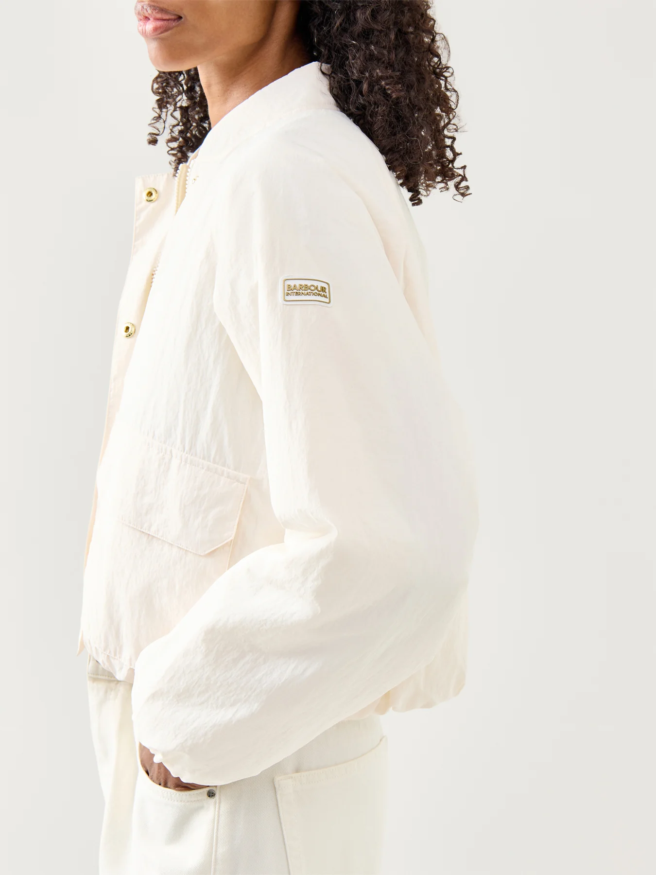 Womens Barbour International Costello Bomber Casual Jacket - Image 3