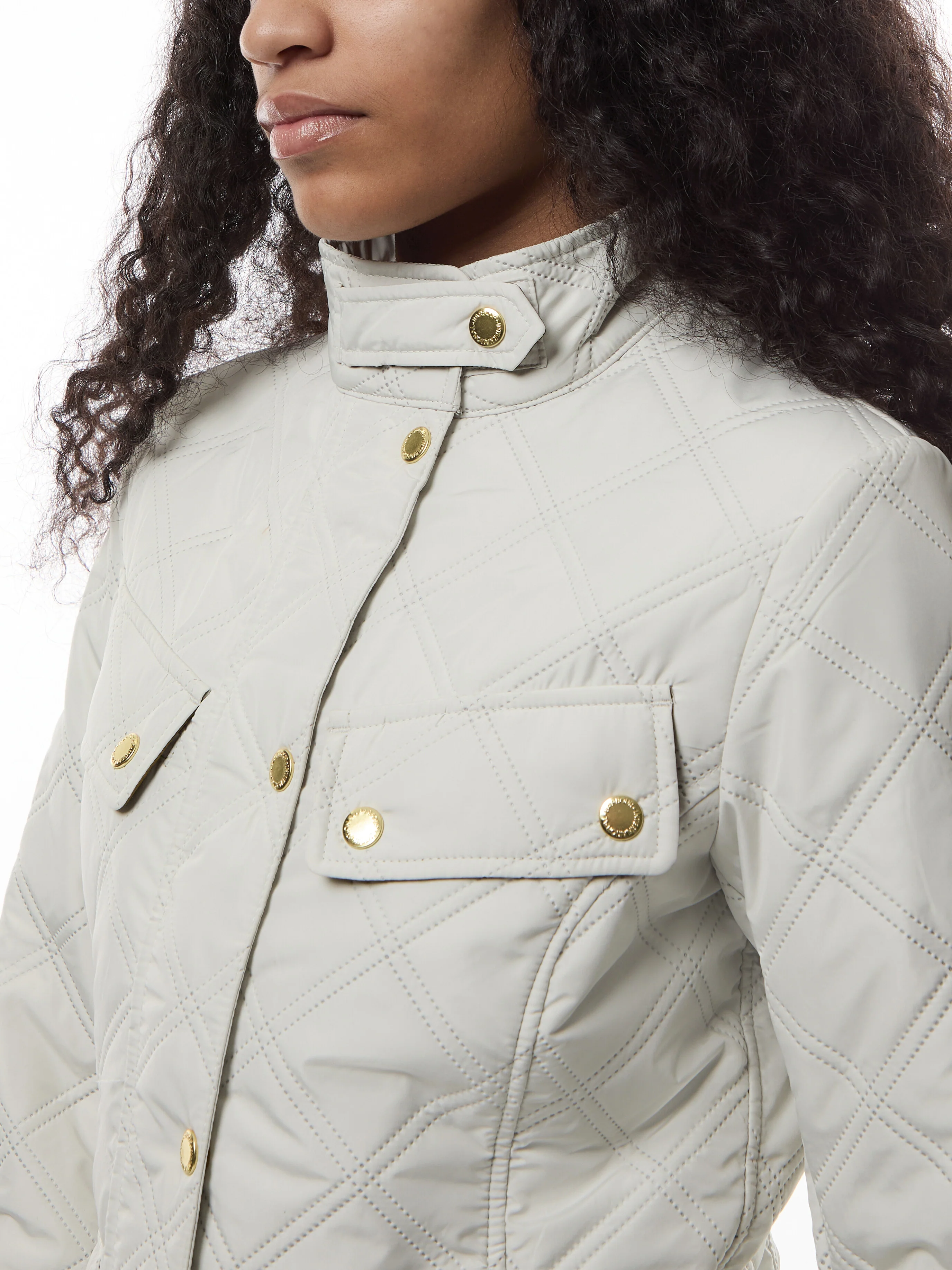 Womens Barbour International Halsey Quilted Jacket - Image 3