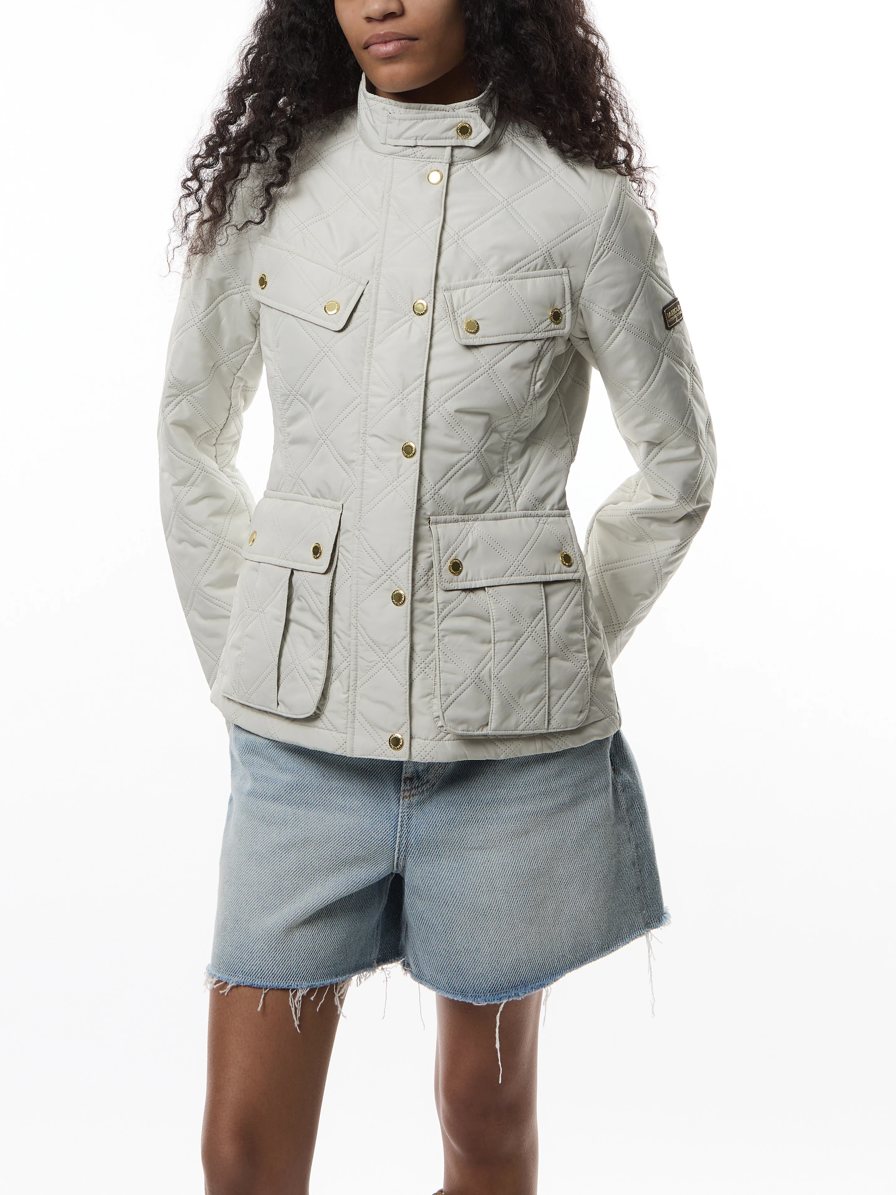 Womens Barbour International Halsey Quilted Jacket - Image 4