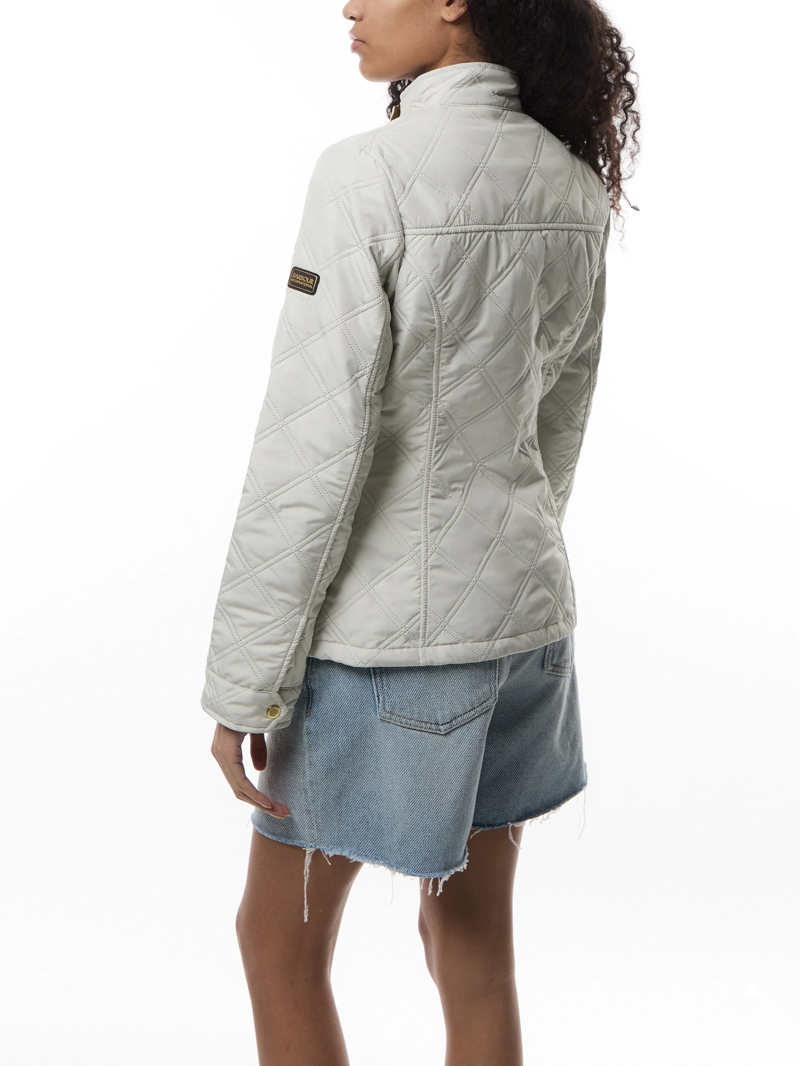 Womens Barbour International Halsey Quilted Jacket - Image 5