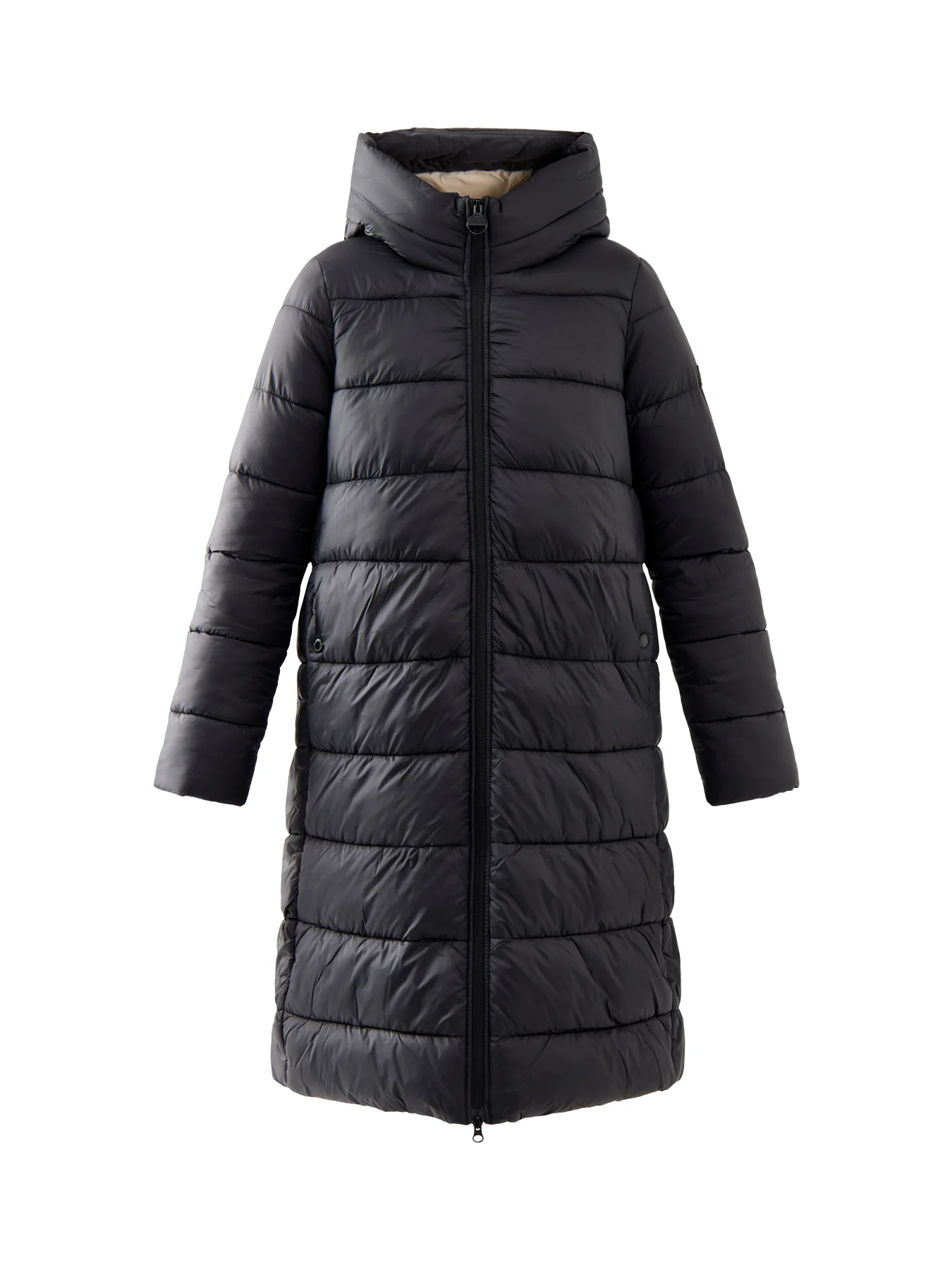 Womens Barbour International Longline Olivios Puffer Jacket Black