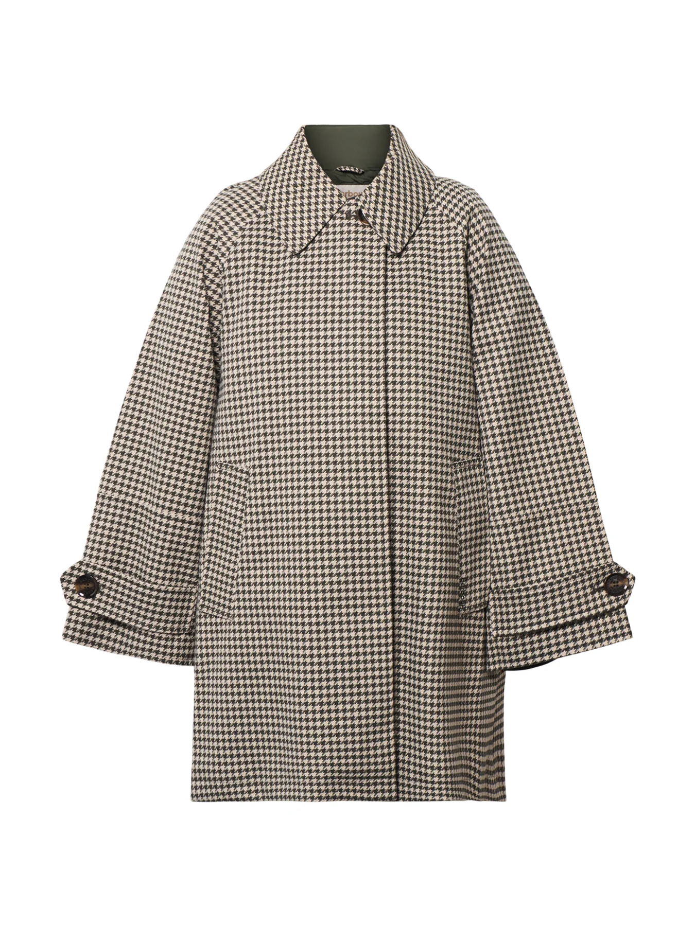 Kennedy Check Showerproof Jacket Green