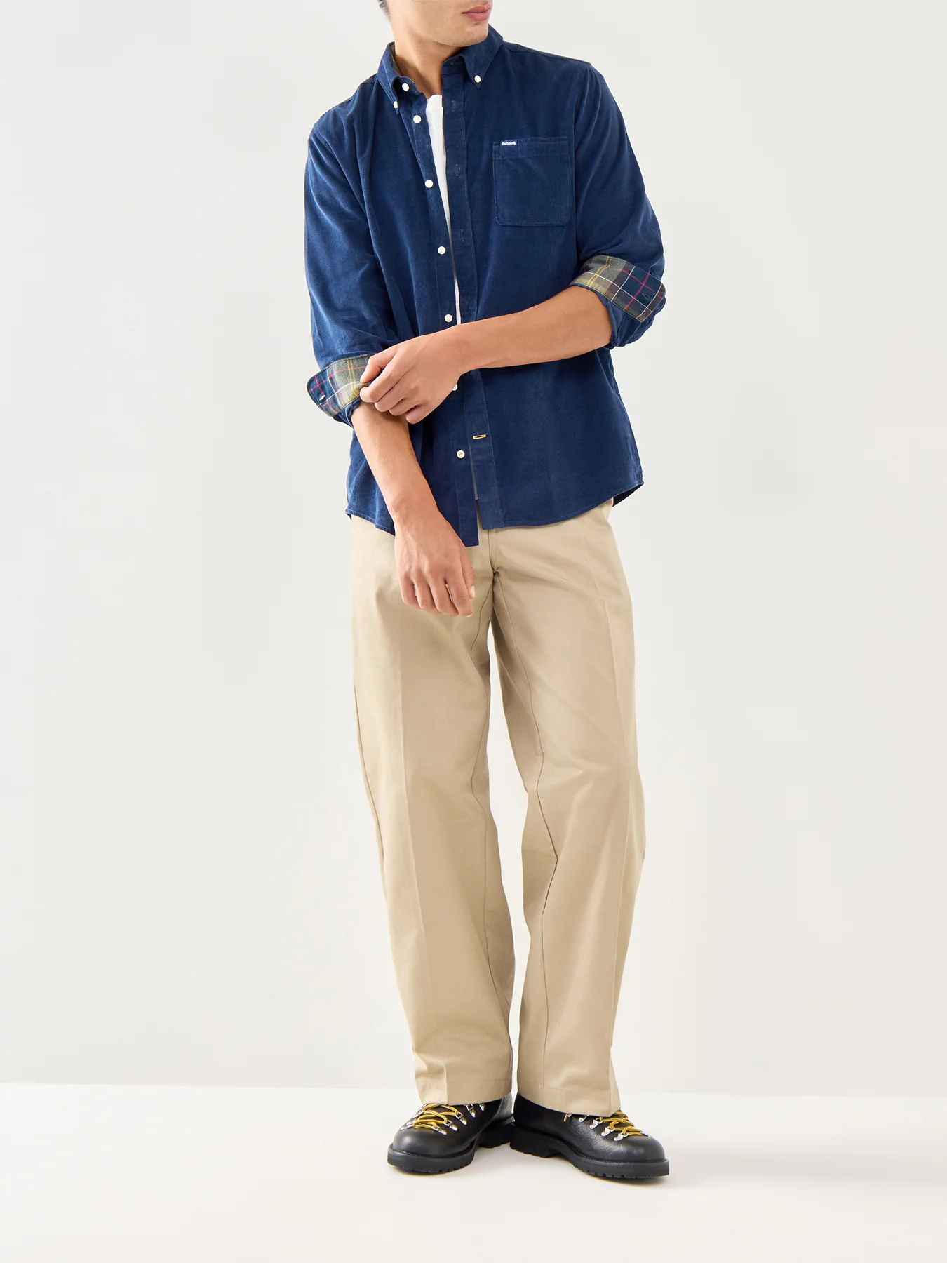Ramsey Tailored Cotton Cord Shirt Denim - Image 2