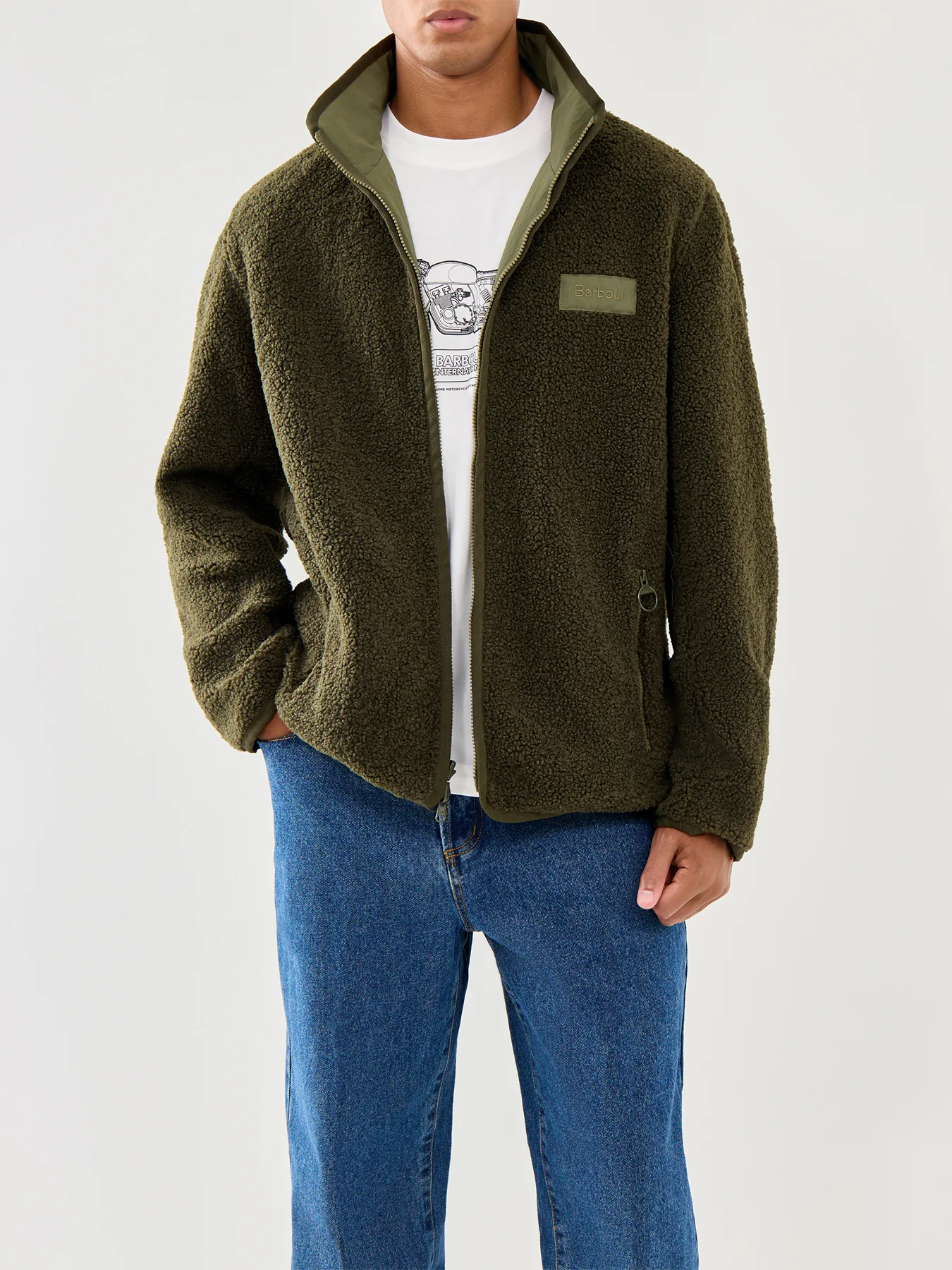 Mens Reversible Fleece Jacket - Image 4