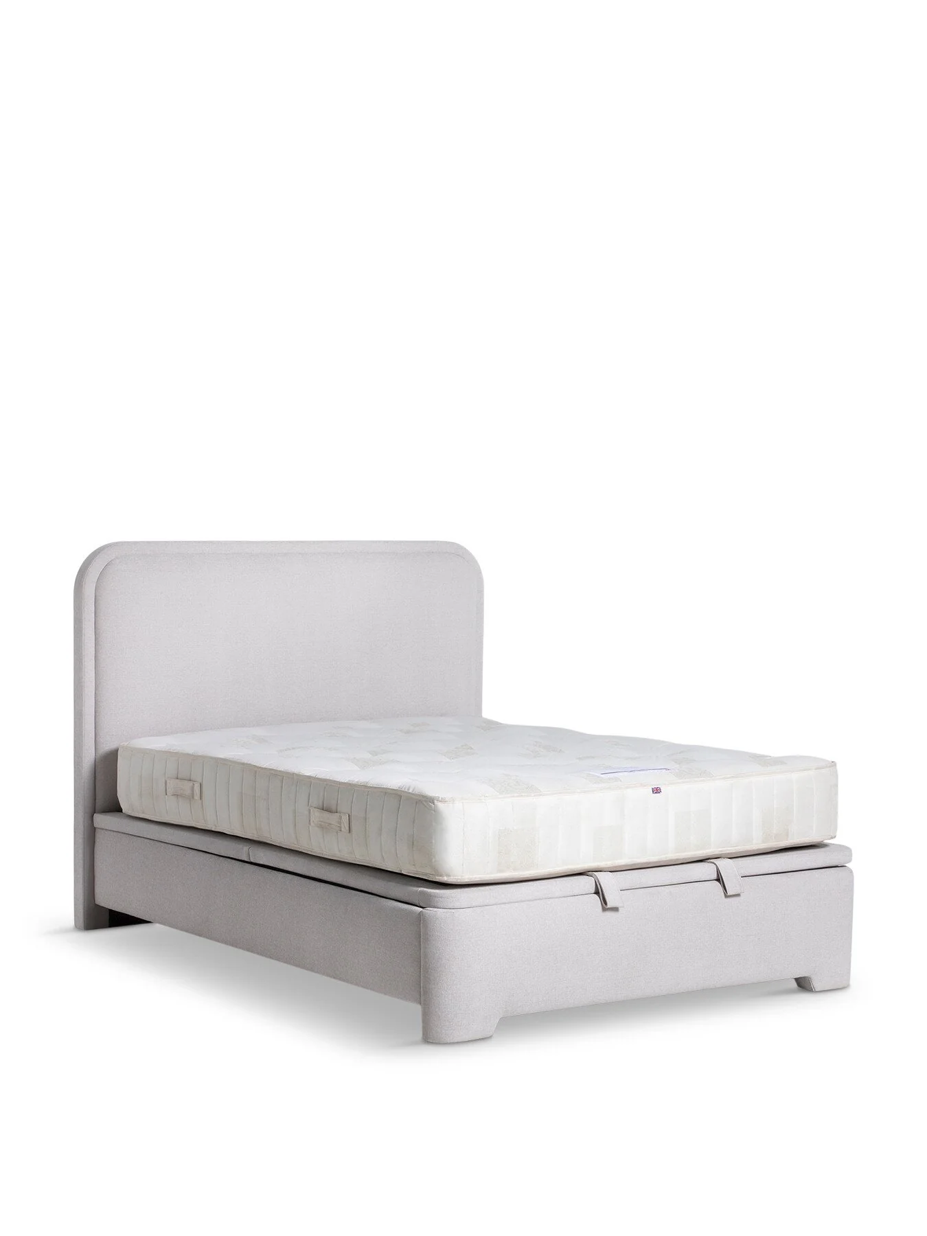 Tilbury Fabric Super King Ottoman Bed Frame Grey