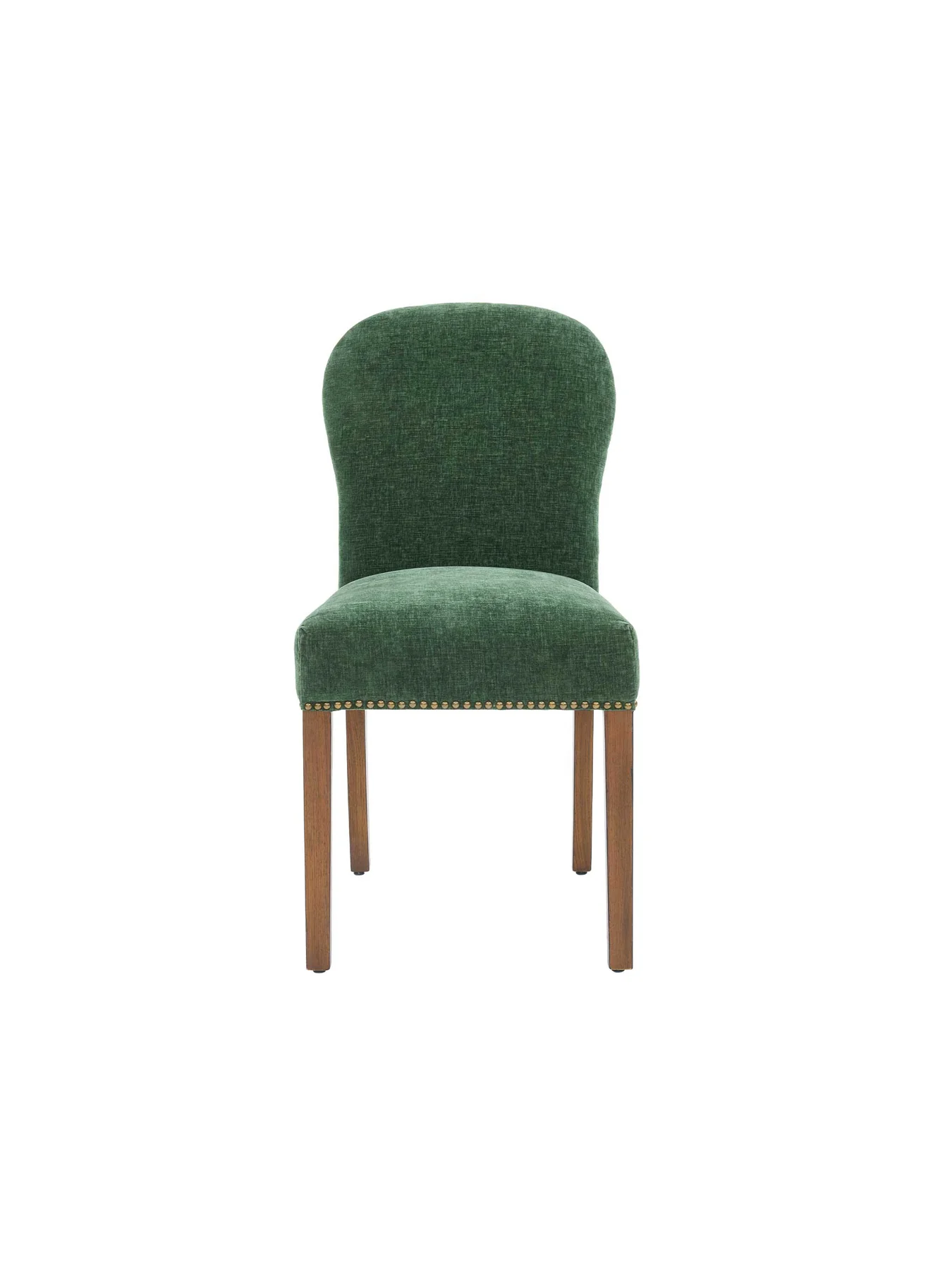 Gable Green Fabric Dining Chair with Dark Legs