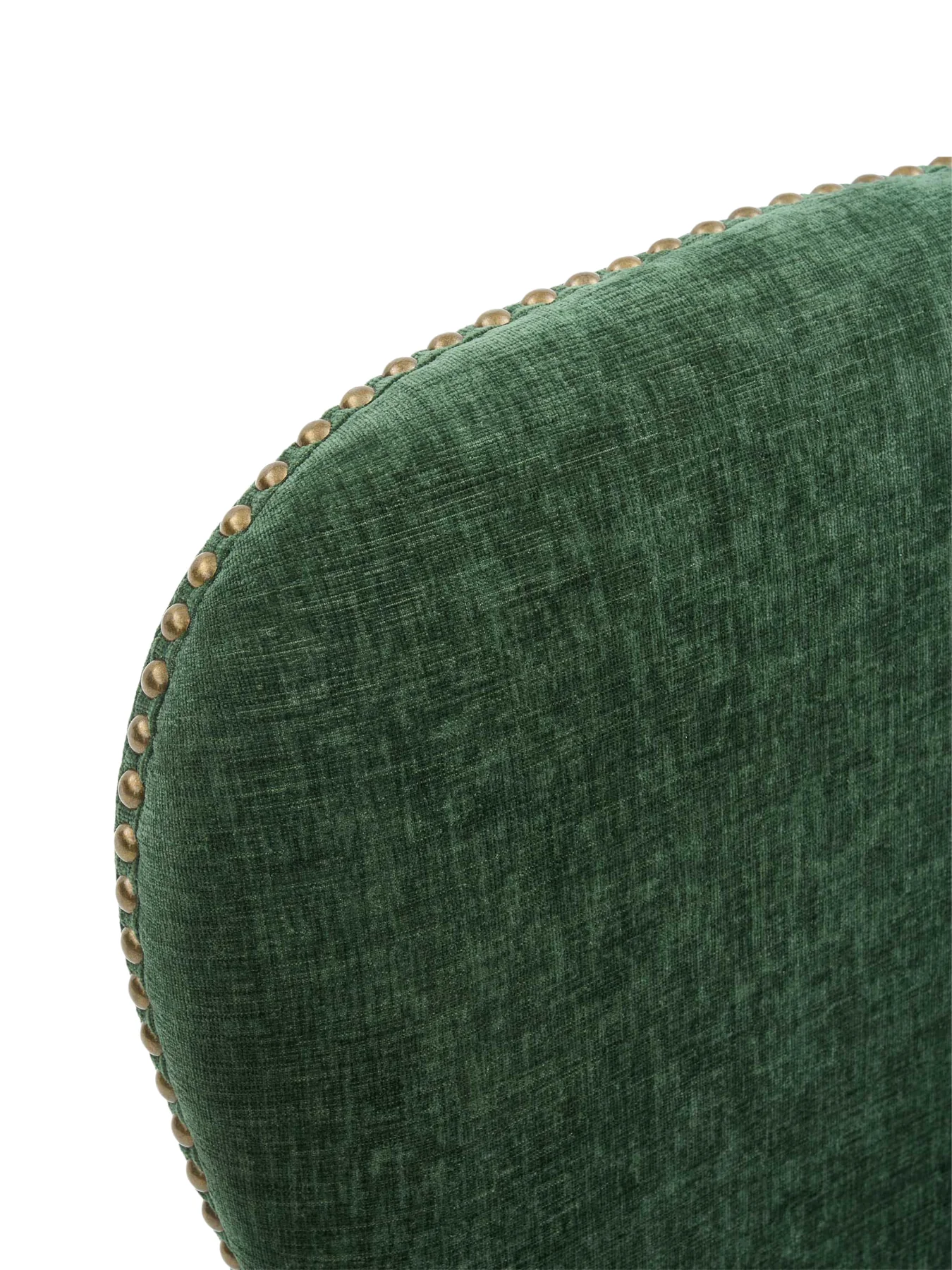 Gable Green Fabric Dining Chair with Dark Legs - Image 2